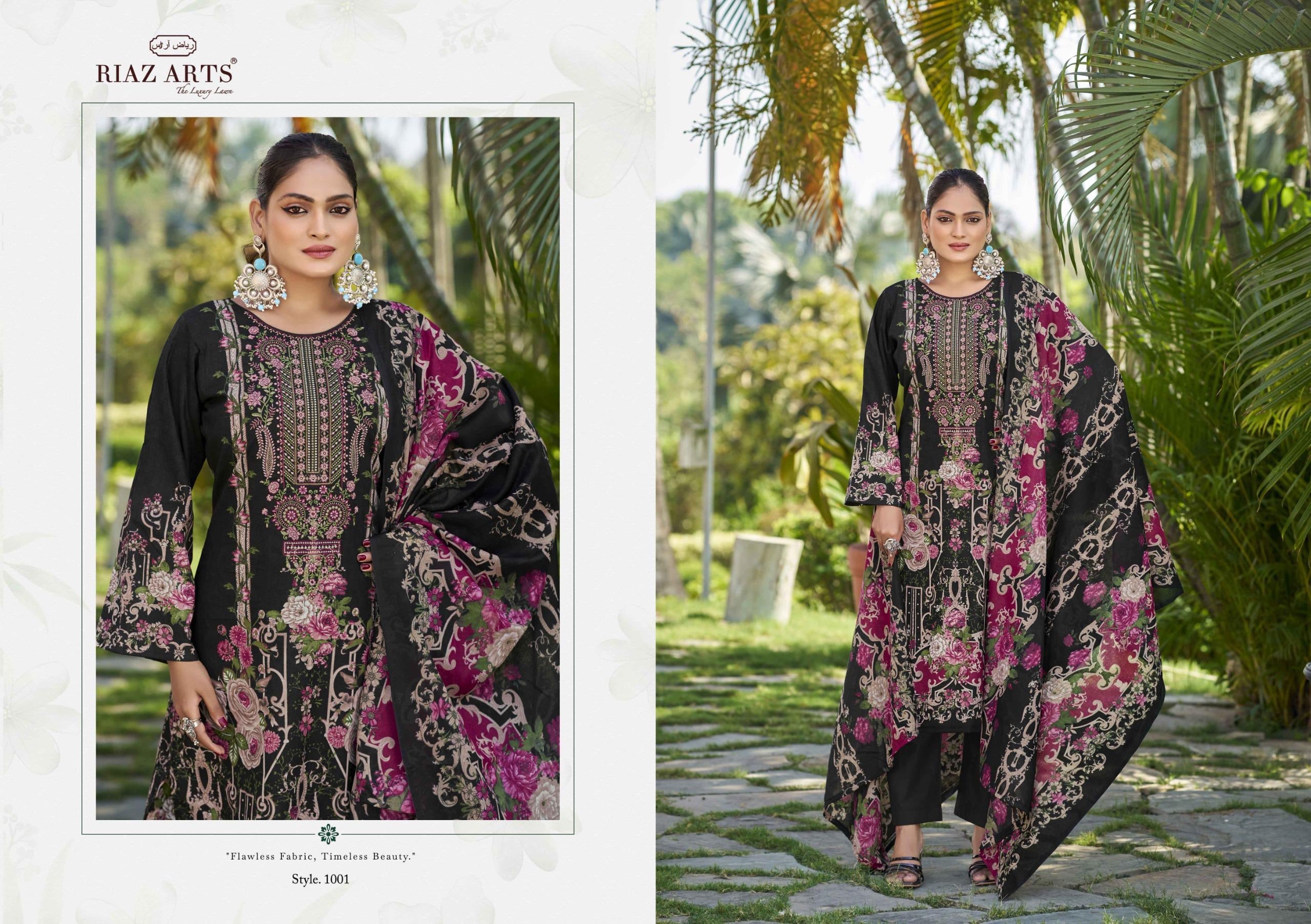 Riaz arts musafir karachi cotton salwar suits wholesale supplier Surat