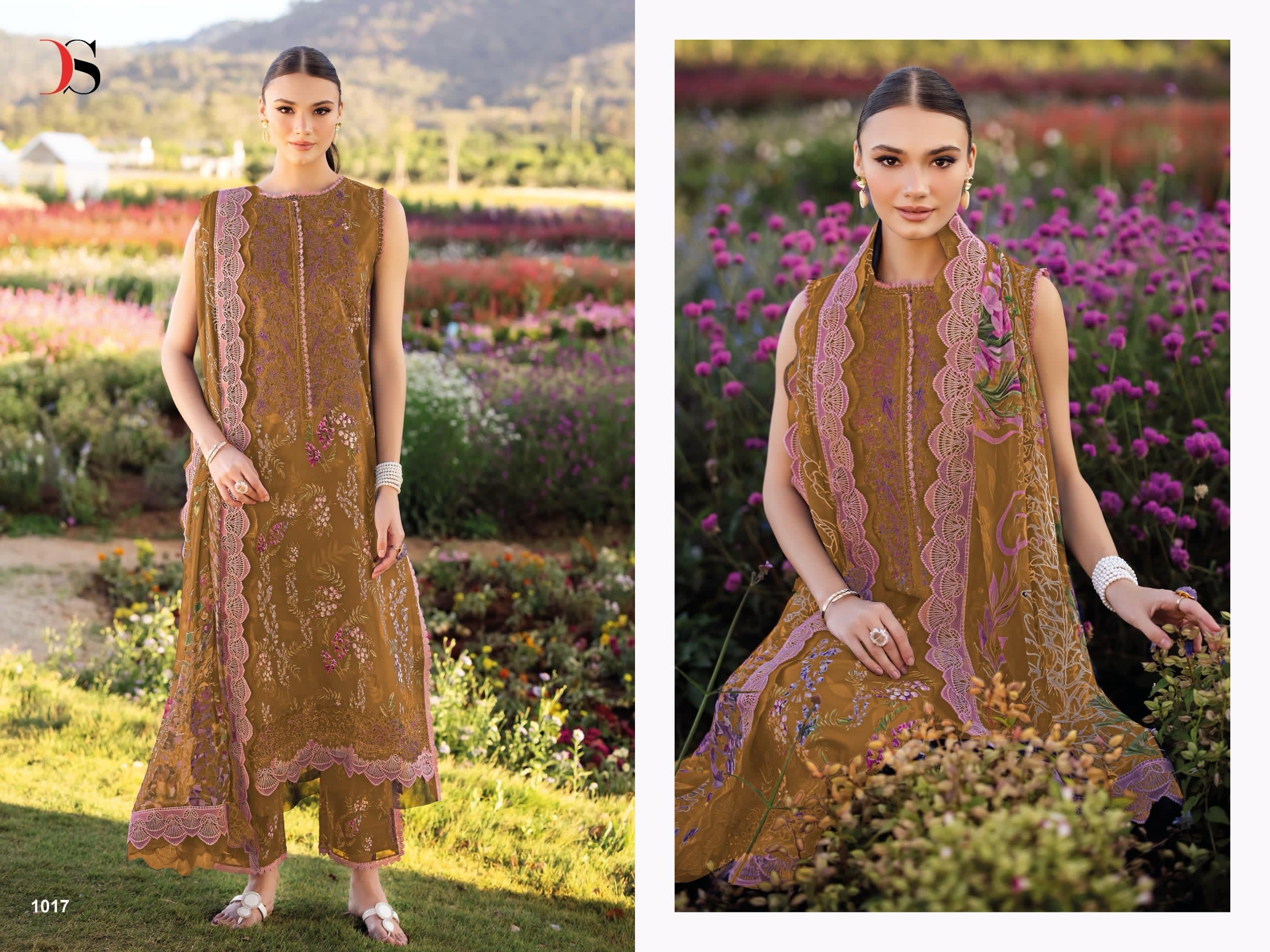 Deepsy suits jade flora 25-2 cotton Pakistani patch work salwar suit wholesale - jilaniwholesalesuit