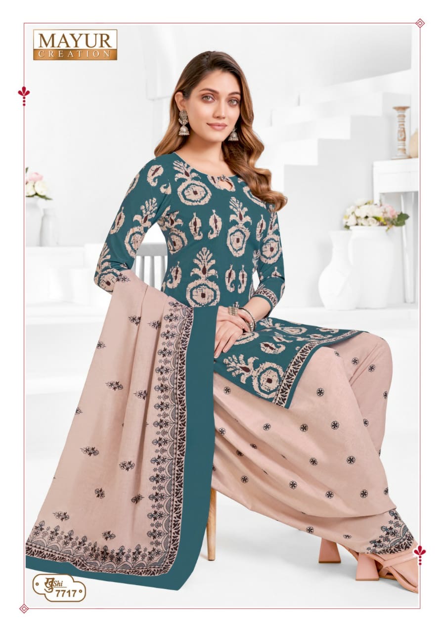 Mayur creation Khushi vol 77 cotton printed dress material jetpur - jilaniwholesalesuit