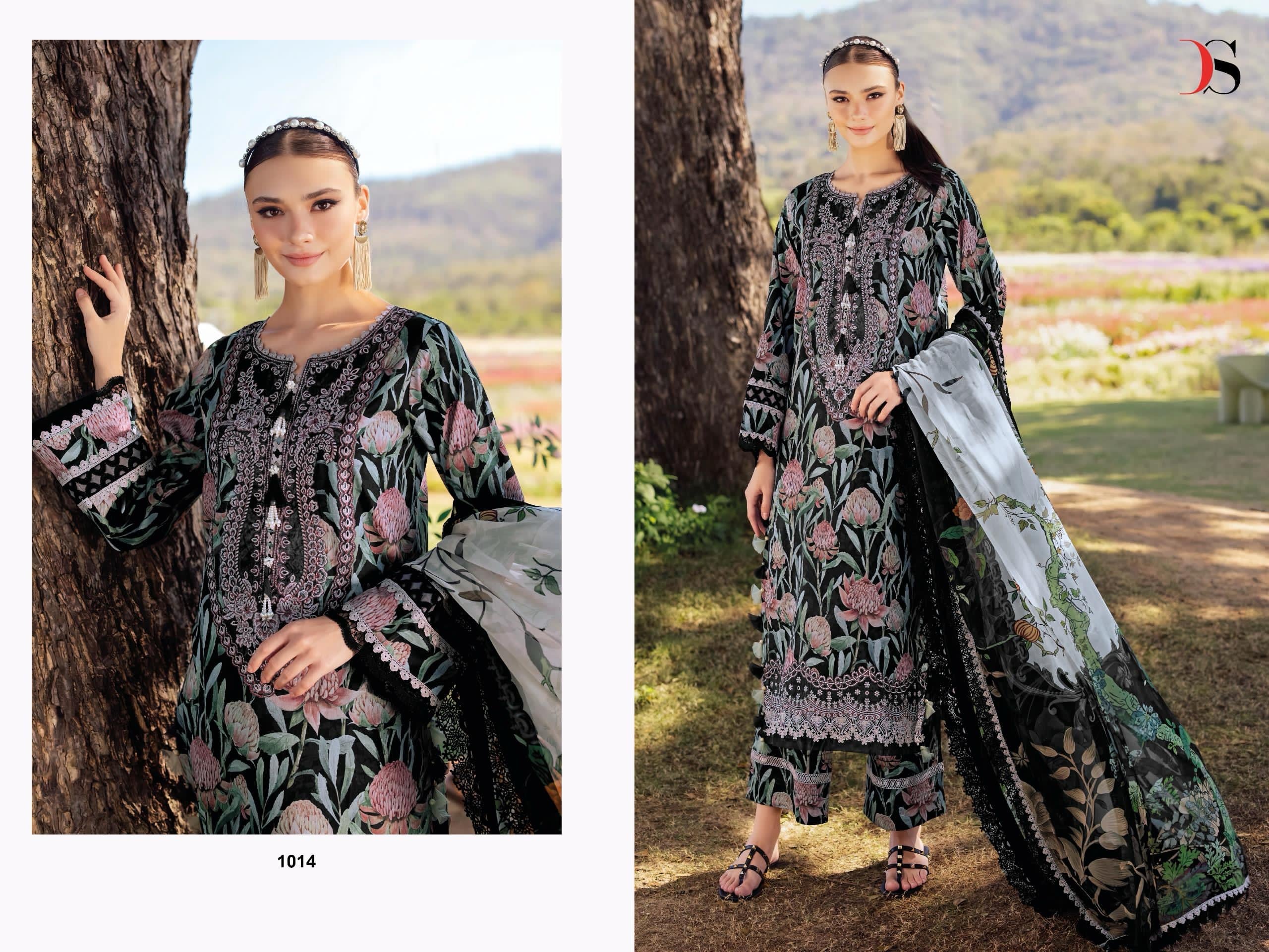 Deepsy suits jade flora 25-2 cotton Pakistani patch work salwar suit wholesale - jilaniwholesalesuit