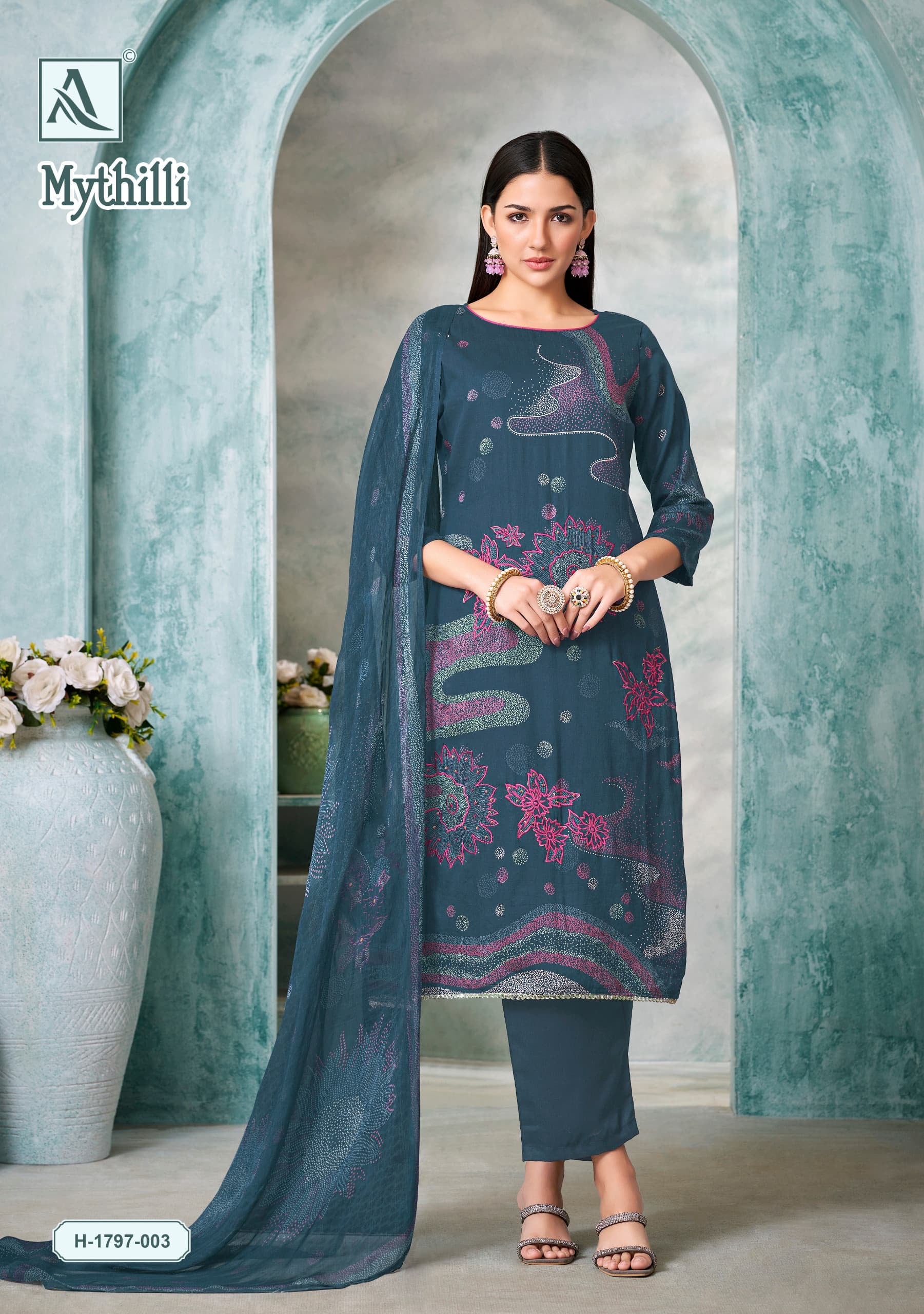 Alok suit mythilli salwar kameez at wholesale rate - jilaniwholesalesuit