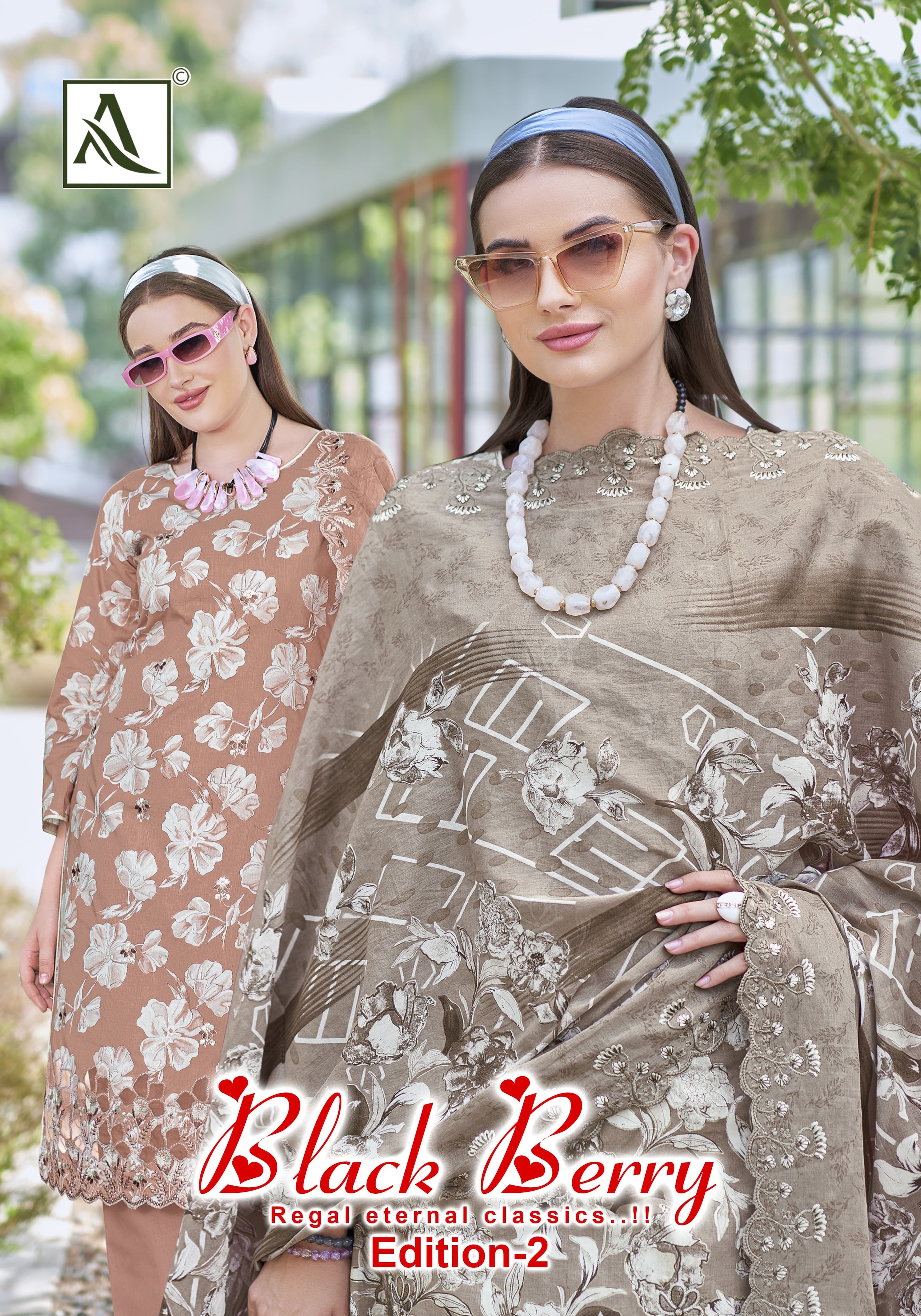 Alok suit black berry vol 2 unstitch suits for women