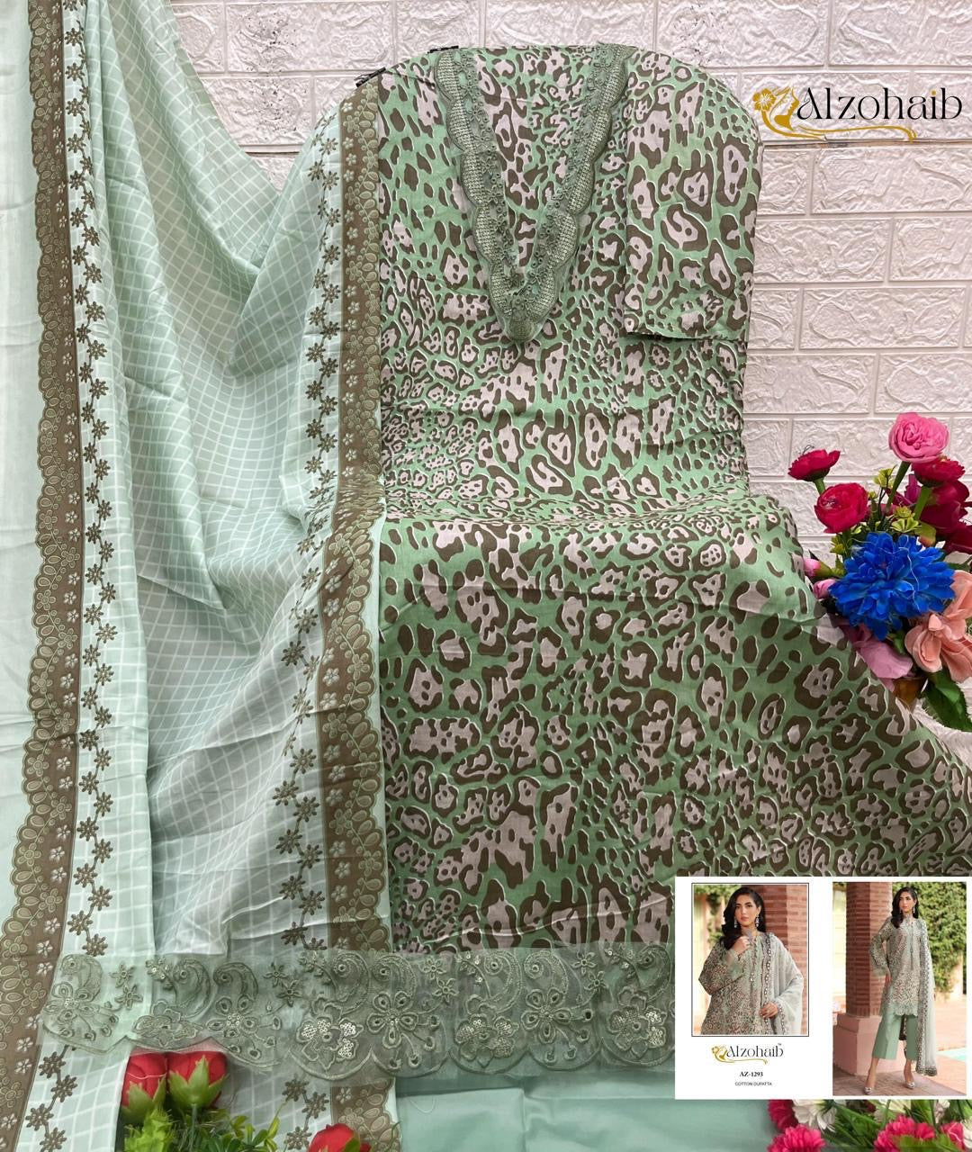 Al zohaib parisa latest Pakistani salwar kameez
