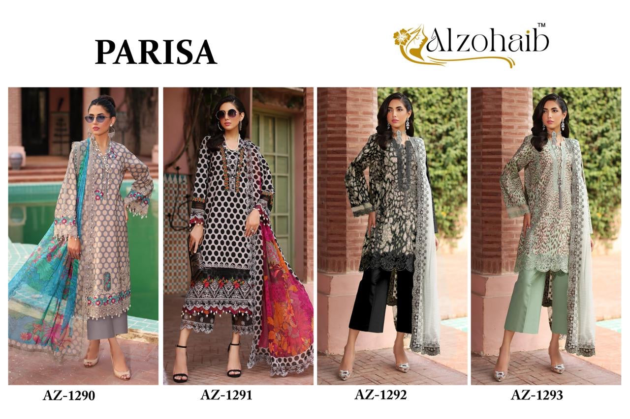 Al zohaib parisa latest Pakistani salwar kameez