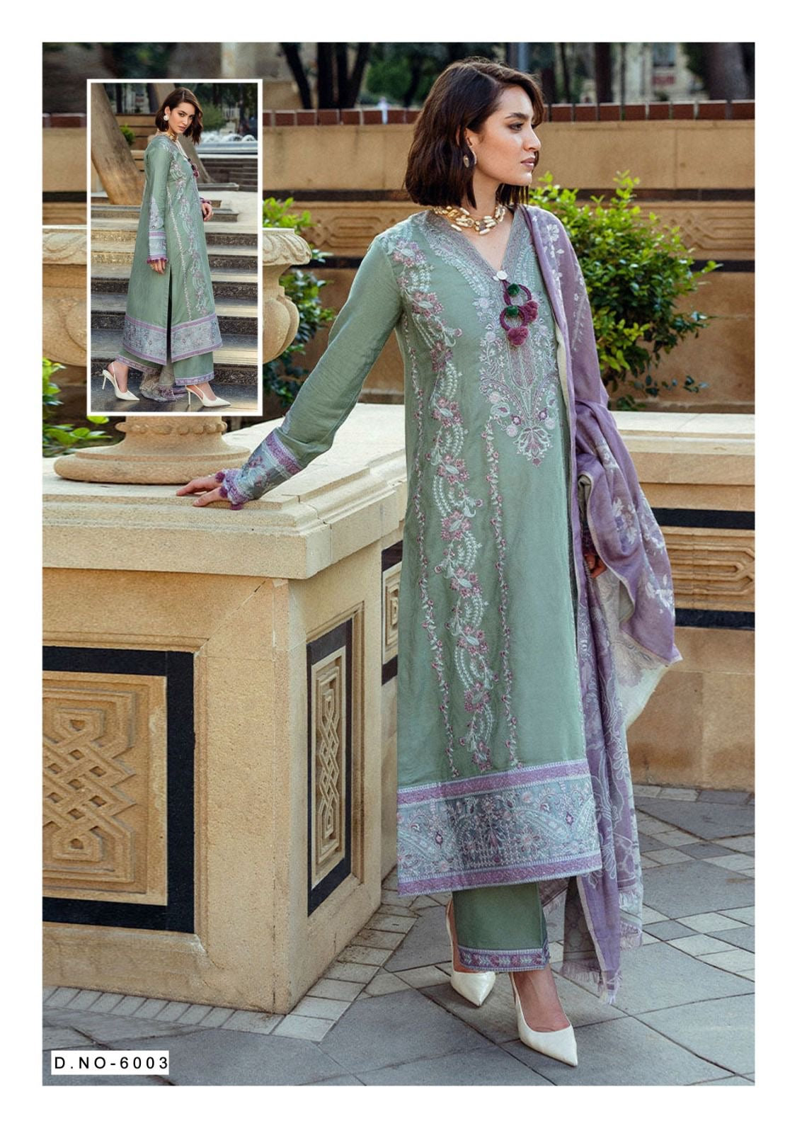 Mizaj Qurbat Vol 6 lawn cotton readymade Pakistani suits catalog - jilaniwholesalesuit