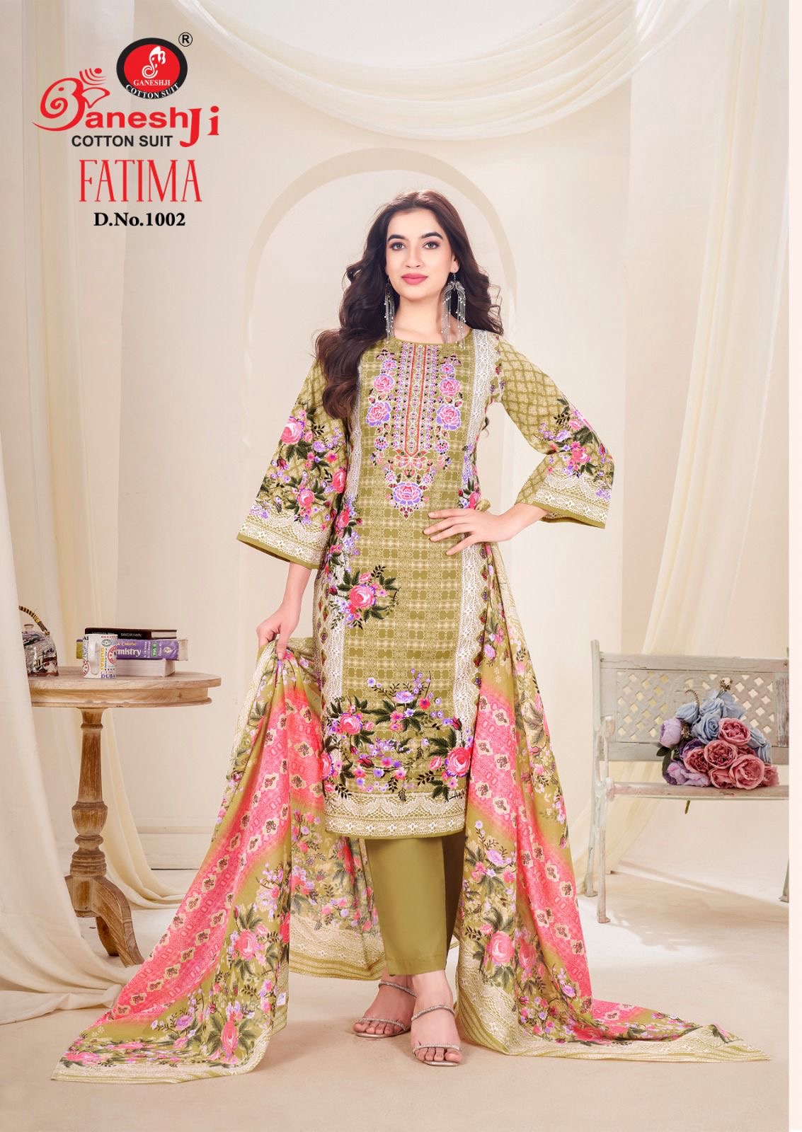 Ganeshji cotton suit fatima vol 1 cotton Pakistani suits catalog - jilaniwholesalesuit