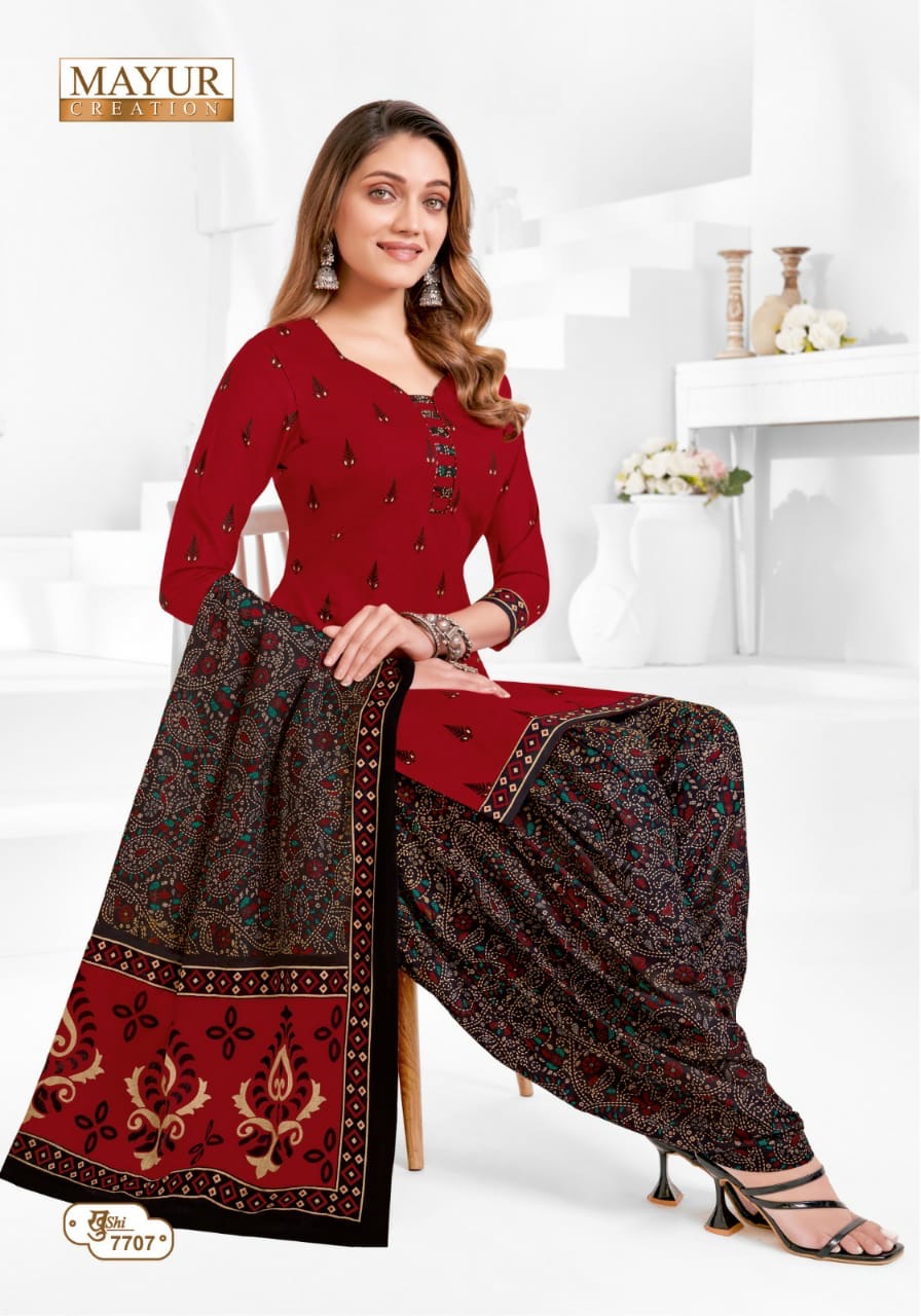 Mayur creation Khushi vol 77 cotton printed dress material jetpur - jilaniwholesalesuit