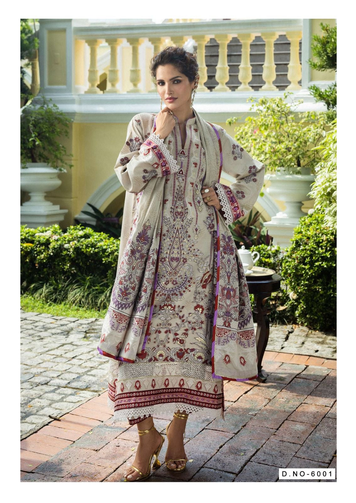 Mizaj Qurbat Vol 6 lawn cotton readymade Pakistani suits catalog - jilaniwholesalesuit
