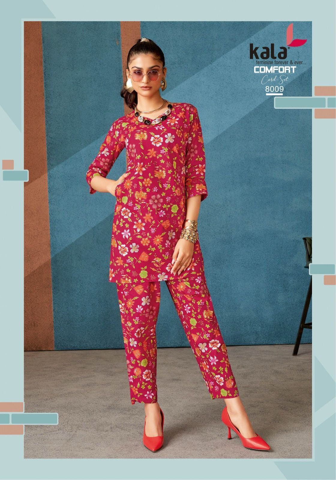Kala presents comfort vol 3 readymade cord set at wholesale rate