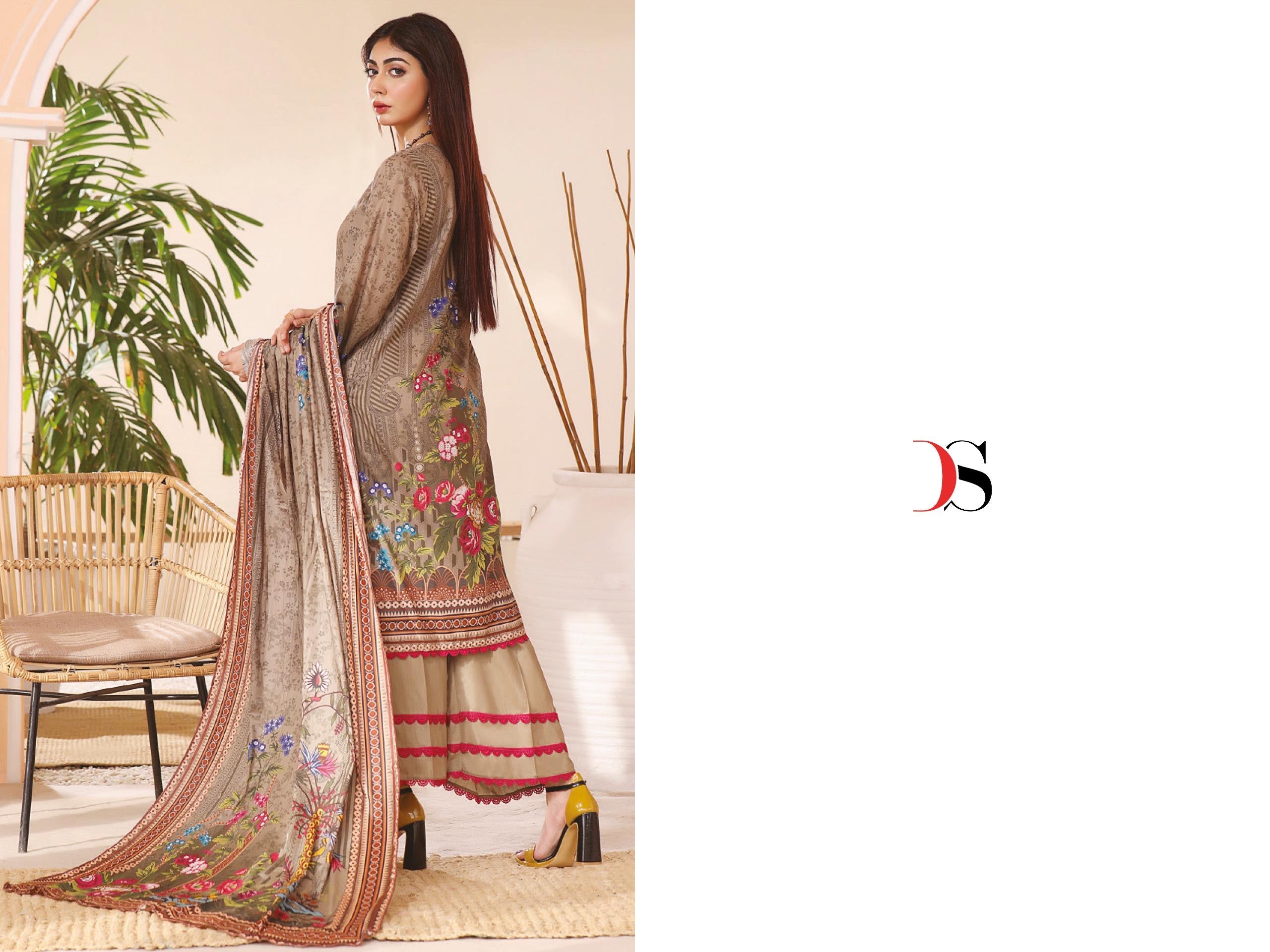 Deepsy Suits firdous lawn 24 cotton Pakistani salwar suits whoelsale