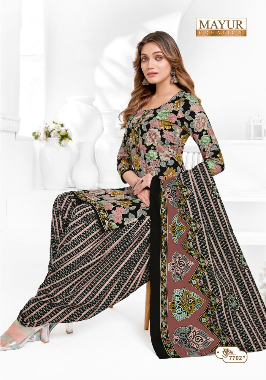Mayur creation Khushi vol 77 cotton printed dress material jetpur - jilaniwholesalesuit