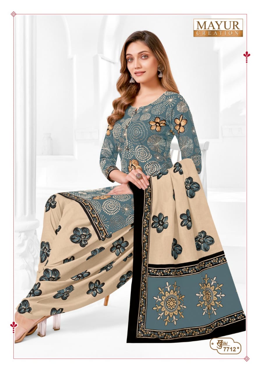Mayur creation Khushi vol 77 cotton printed dress material jetpur - jilaniwholesalesuit