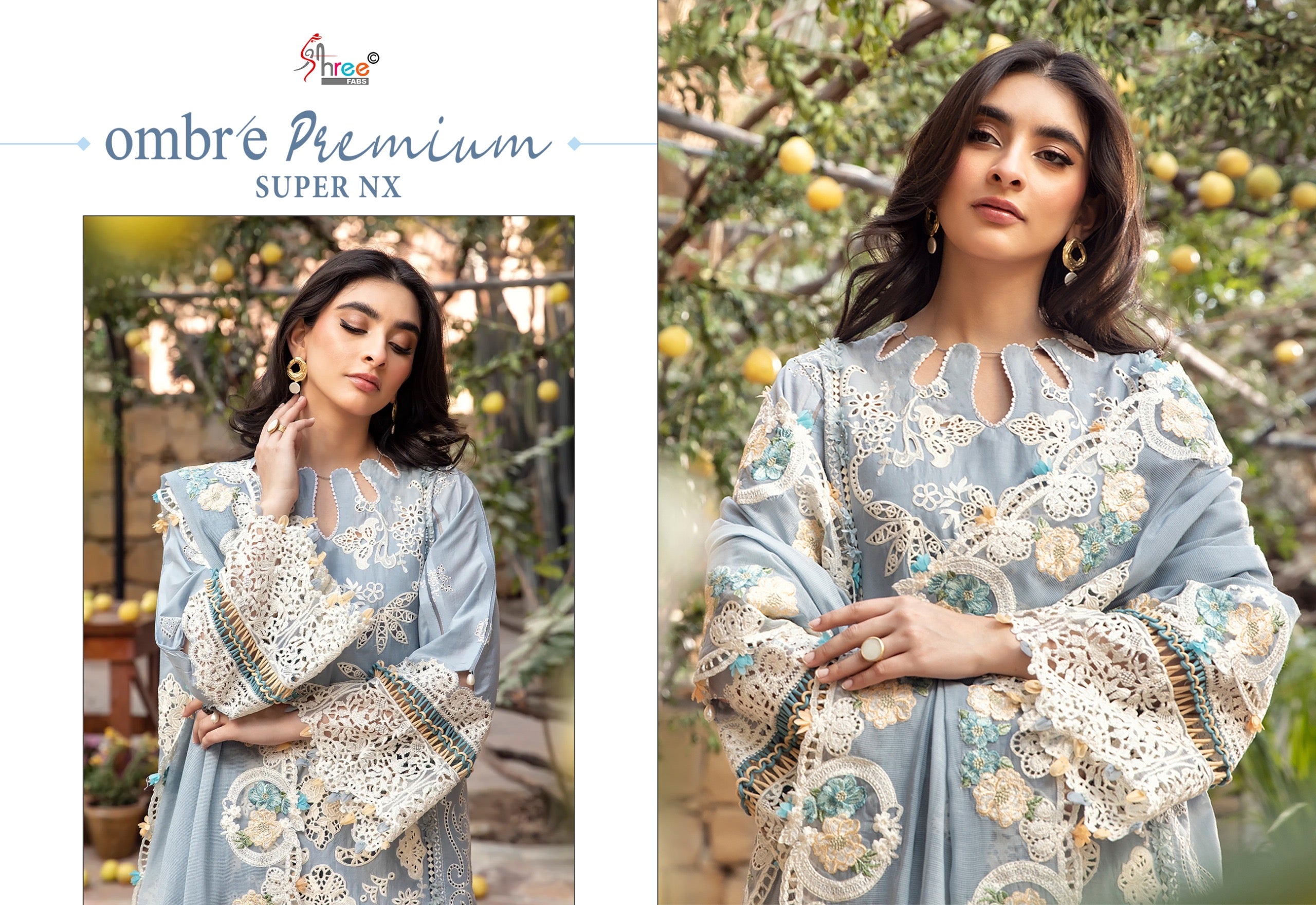 Shree fabs ombare premium super nx Pakistani salwar suits wholesaler