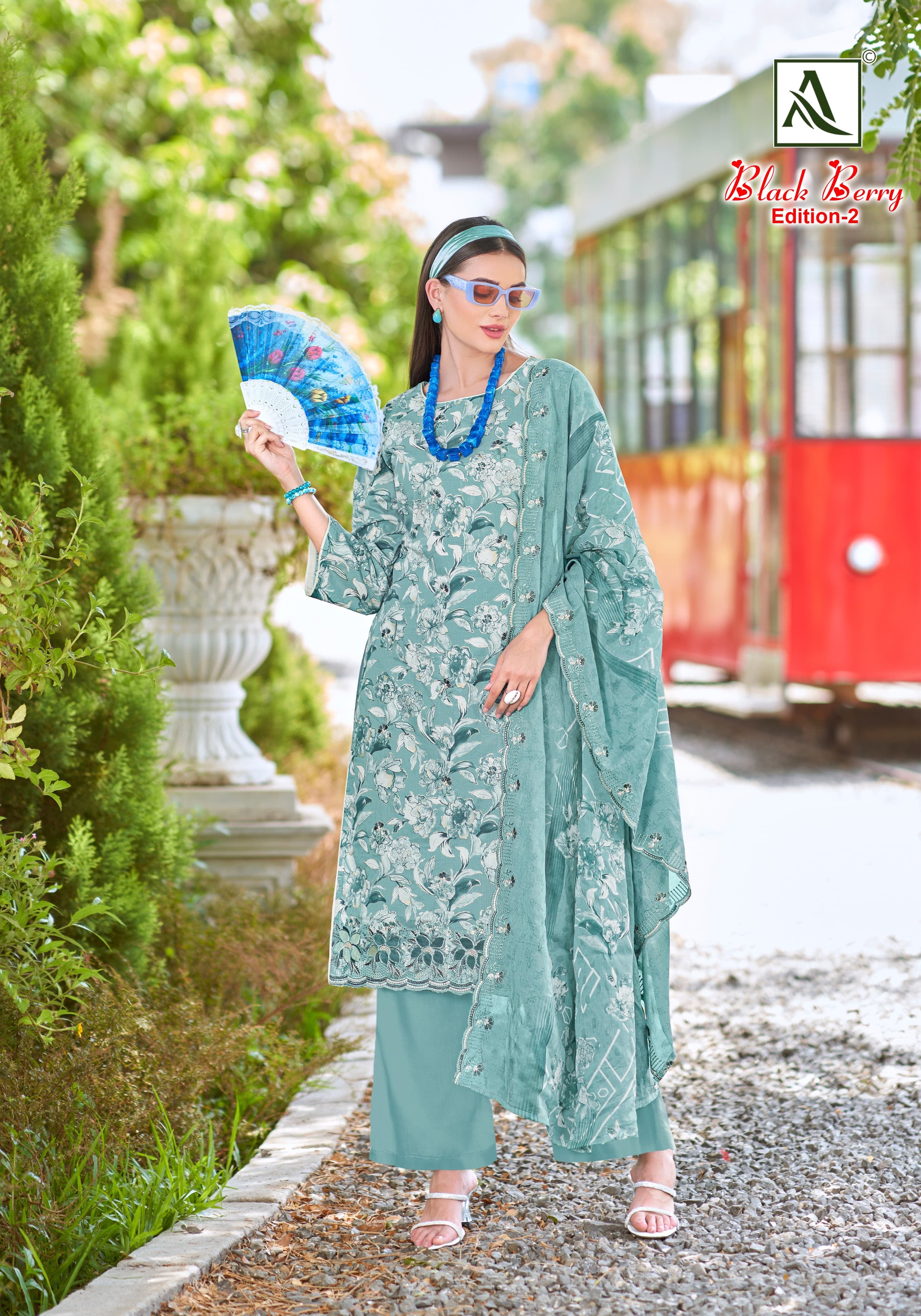 Alok suit black berry vol 2 unstitch suits for women