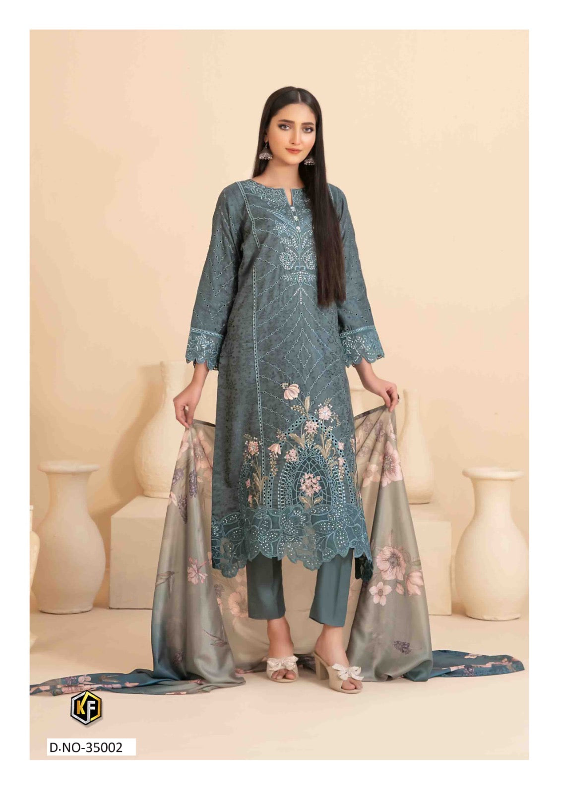 Keval fab Maria b vol 35 cotton Pakistani printed 3pcs suit set - jilaniwholesalesuit