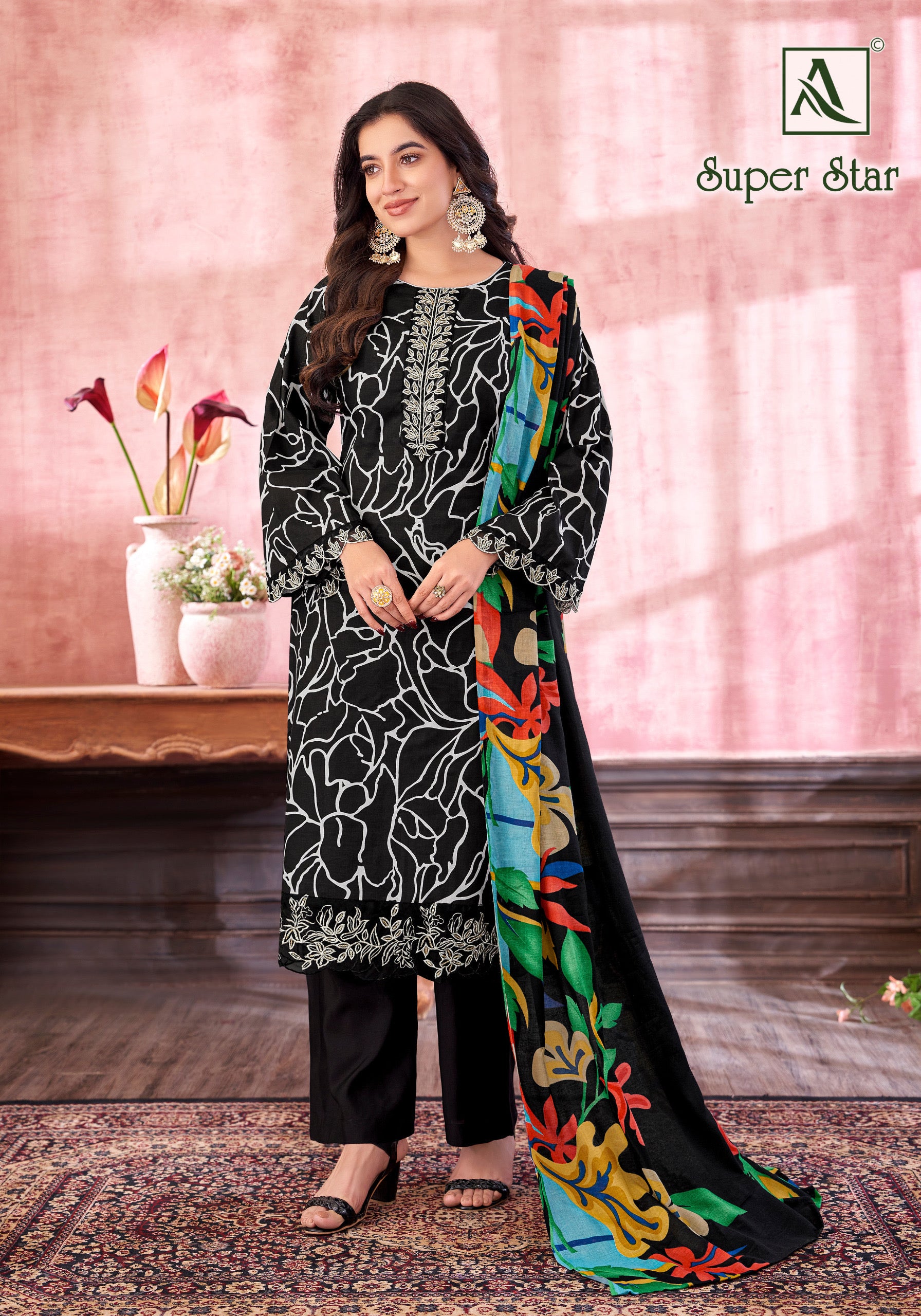 Alok suit super star cotton salwar kameez supplier in Surat - jilaniwholesalesuit