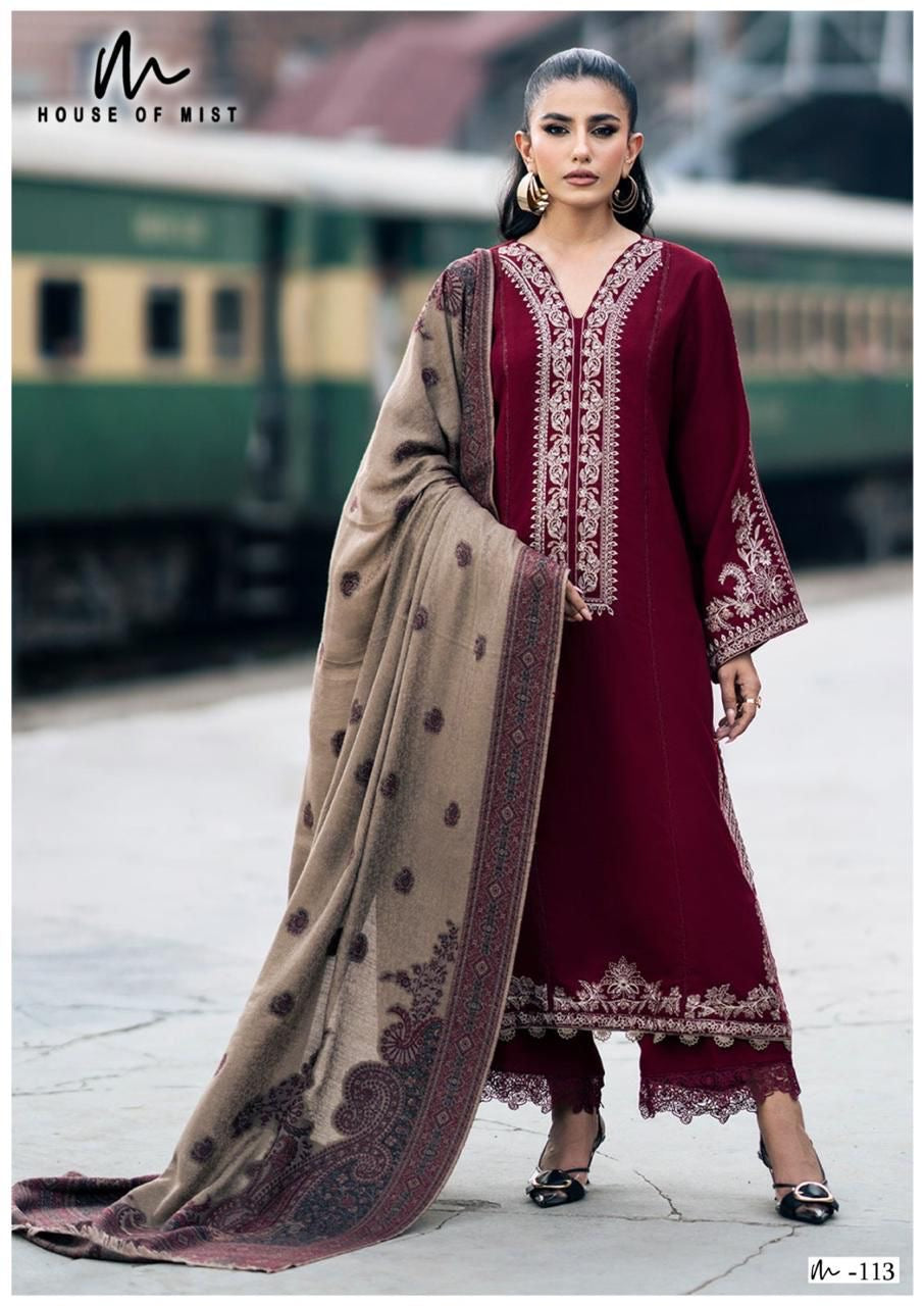 House of mist ghazal vol 12 pure cotton Pakistani salwar suit set