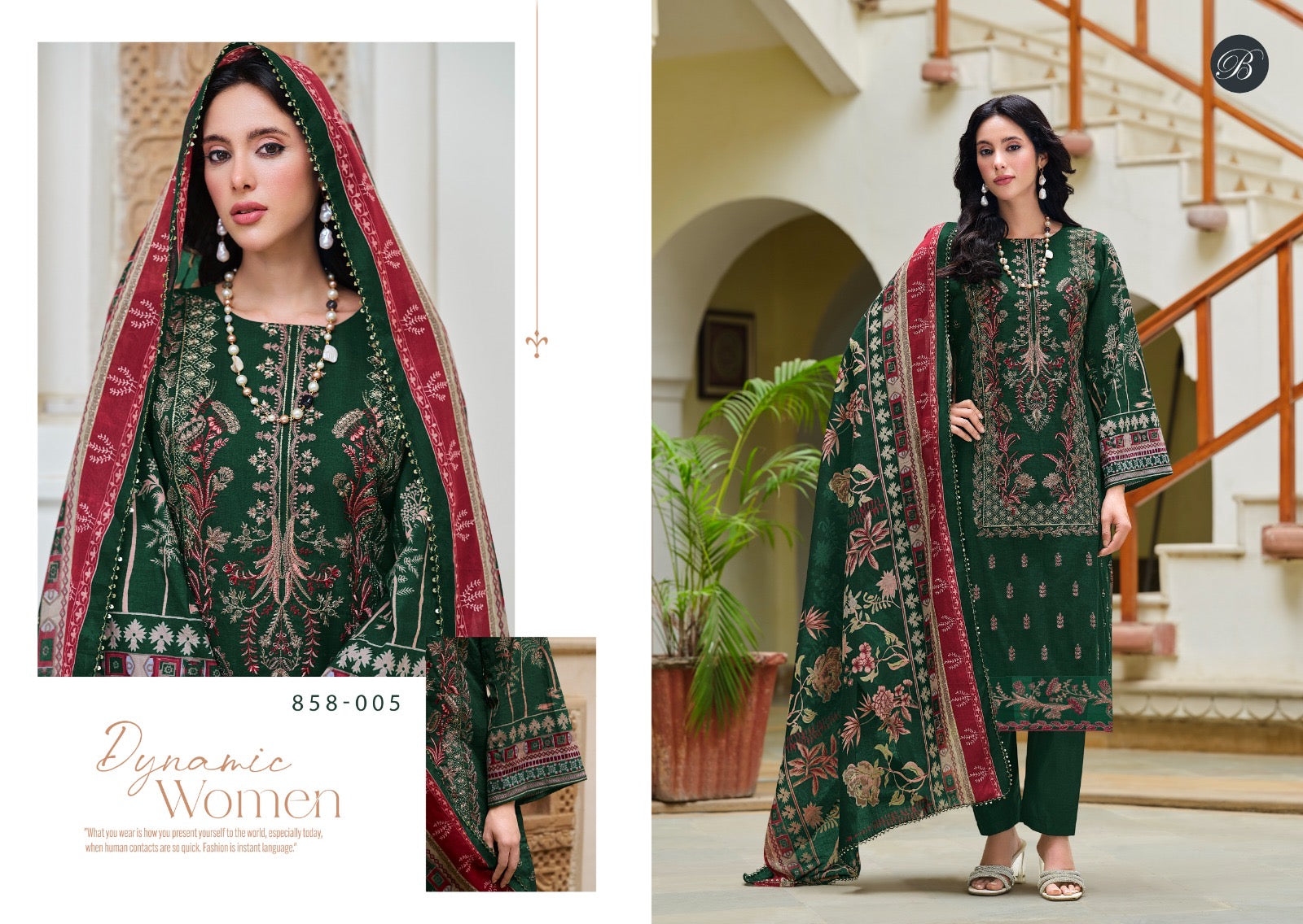 Belliza Designer Studio Zareen Pakistani 3Pcs Dress