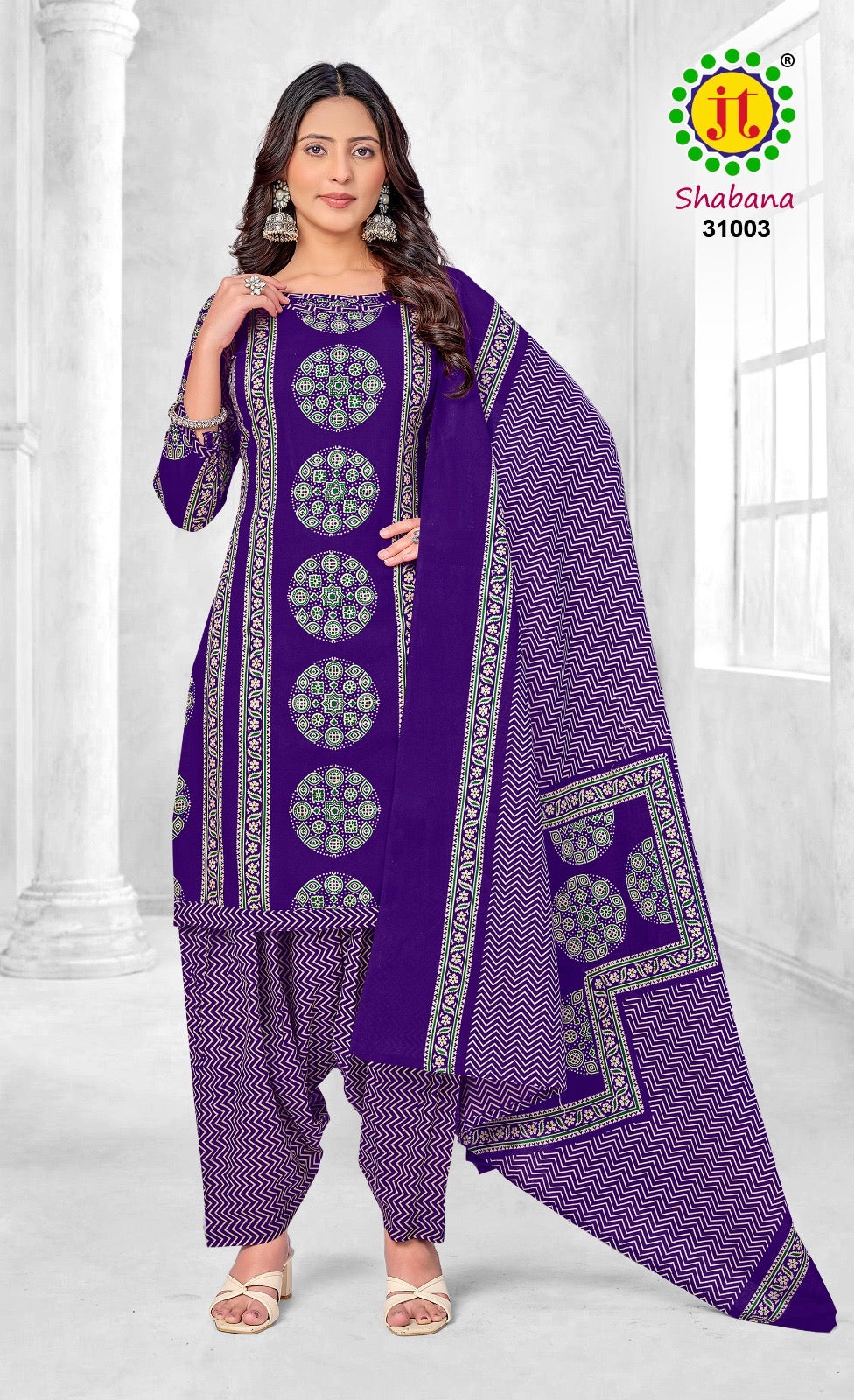 JT Textile shabana vol 31 ajrakh printed dress material jetpur - jilaniwholesalesuit