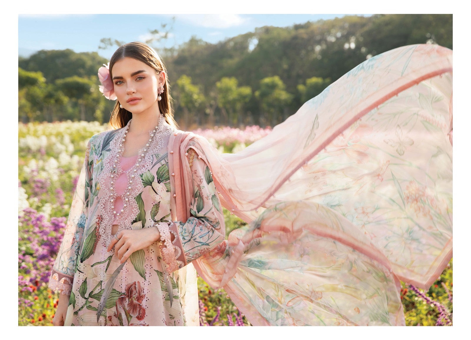 Sharaddha designer Maria b chikankari cotton collection vol 19 Pakistani salwar suit wholesaler