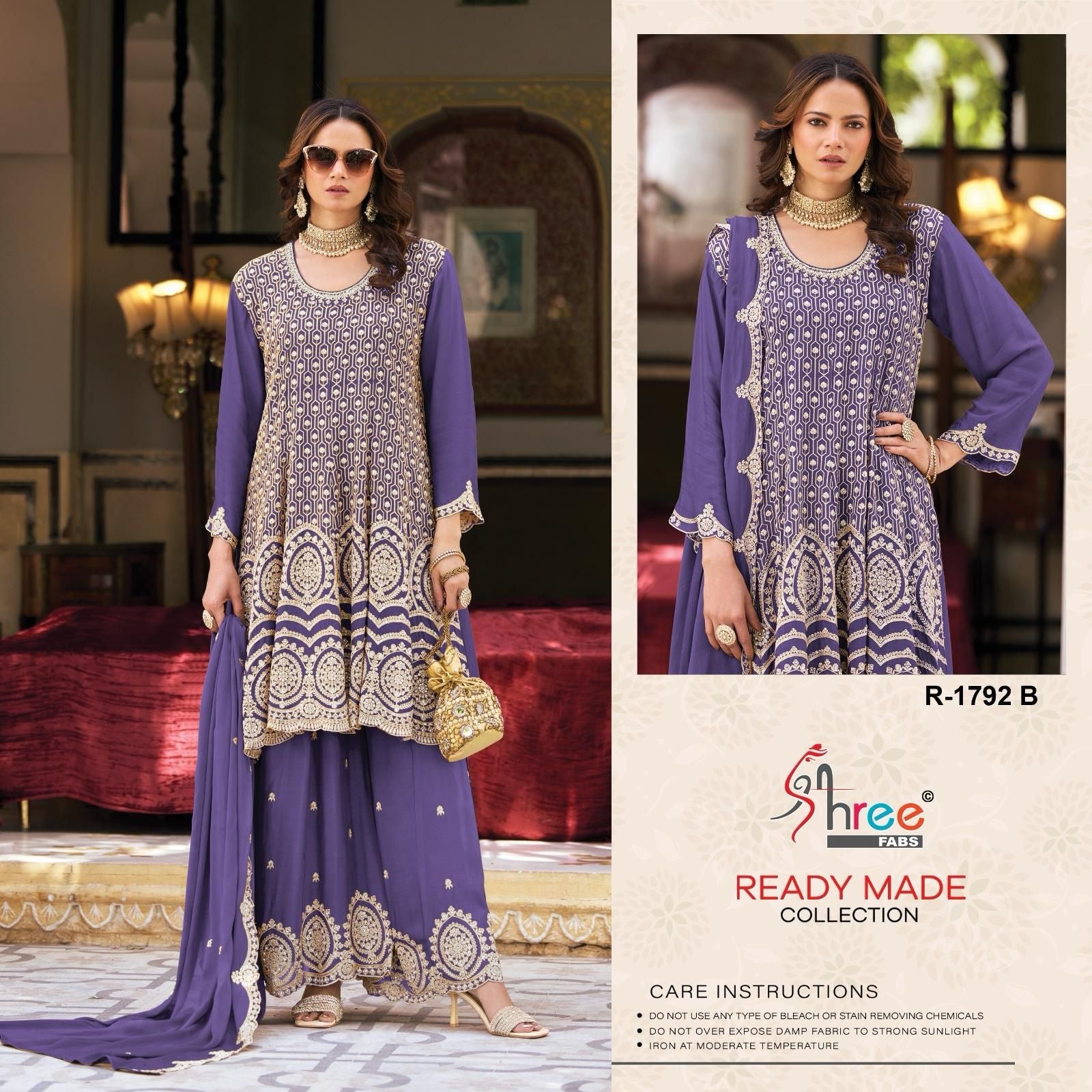 Shree Fabs Design No 1792 Readymade Pakistani Partywear Suits