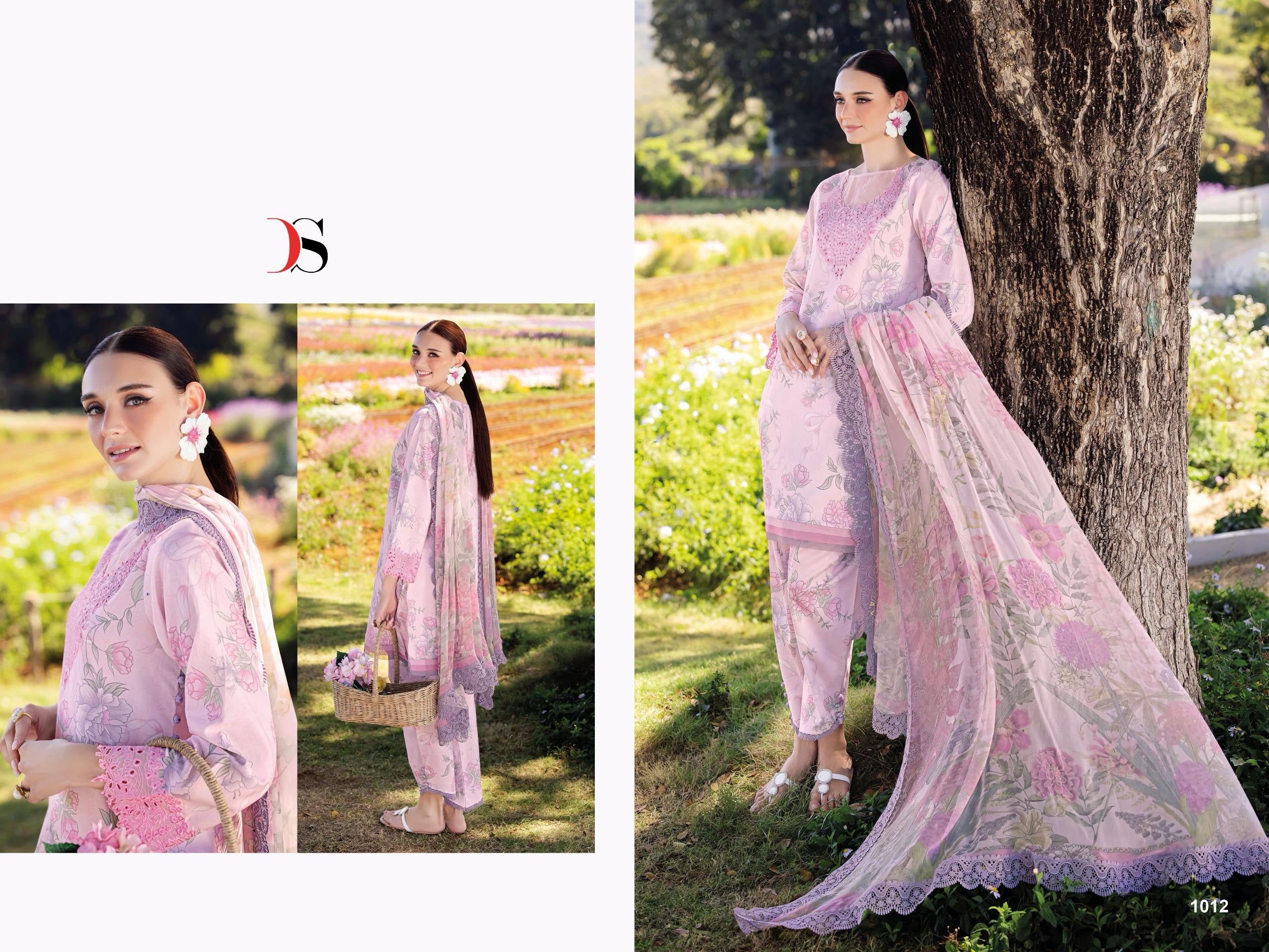 Deepsy suits jade flora 25-2 cotton Pakistani patch work salwar suit wholesale - jilaniwholesalesuit