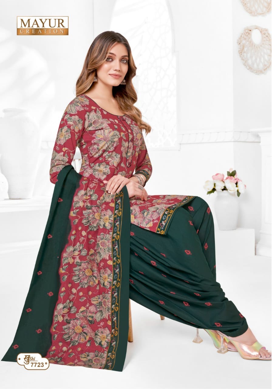 Mayur creation Khushi vol 77 cotton printed dress material jetpur - jilaniwholesalesuit