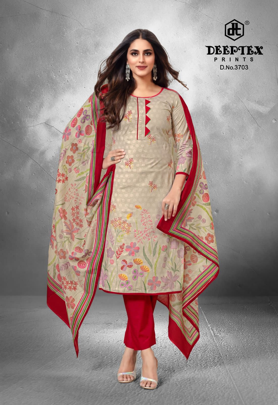 Deeptex prints chief guest vol 37 lawn cotton printed deeptex dress material jetpur - jilaniwholesalesuit