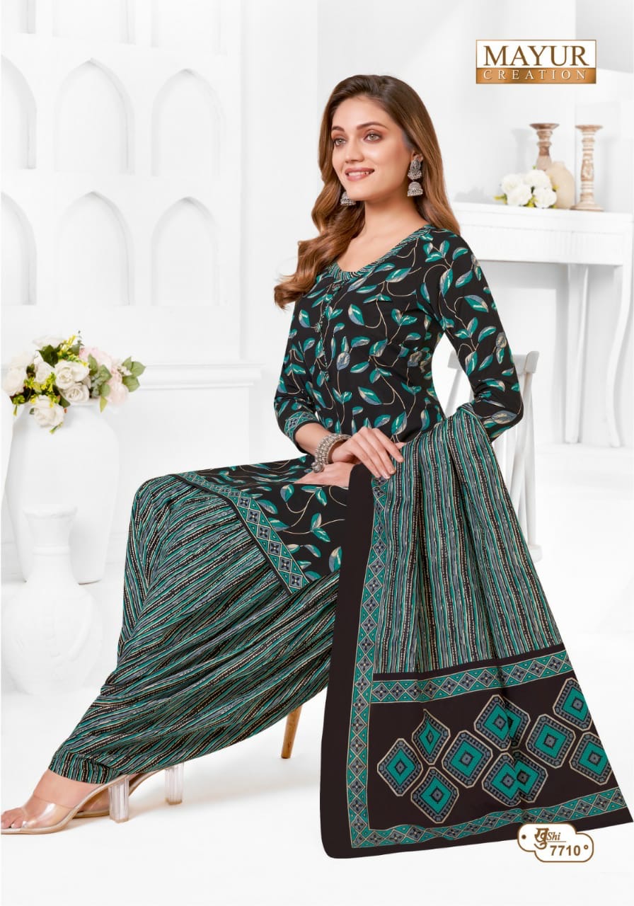 Mayur creation Khushi vol 77 cotton printed dress material jetpur - jilaniwholesalesuit