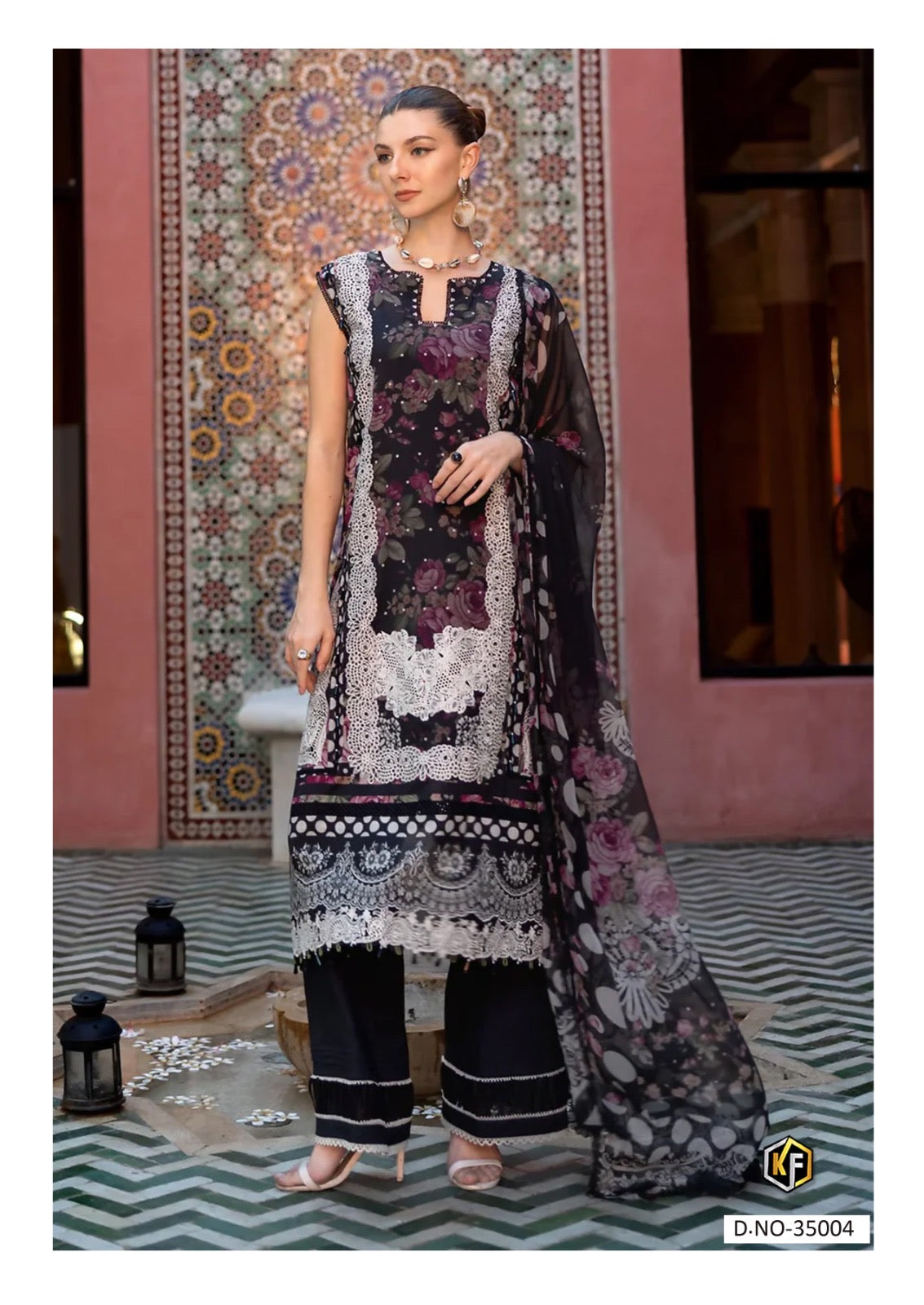 Keval fab Maria b vol 35 cotton Pakistani printed 3pcs suit set - jilaniwholesalesuit