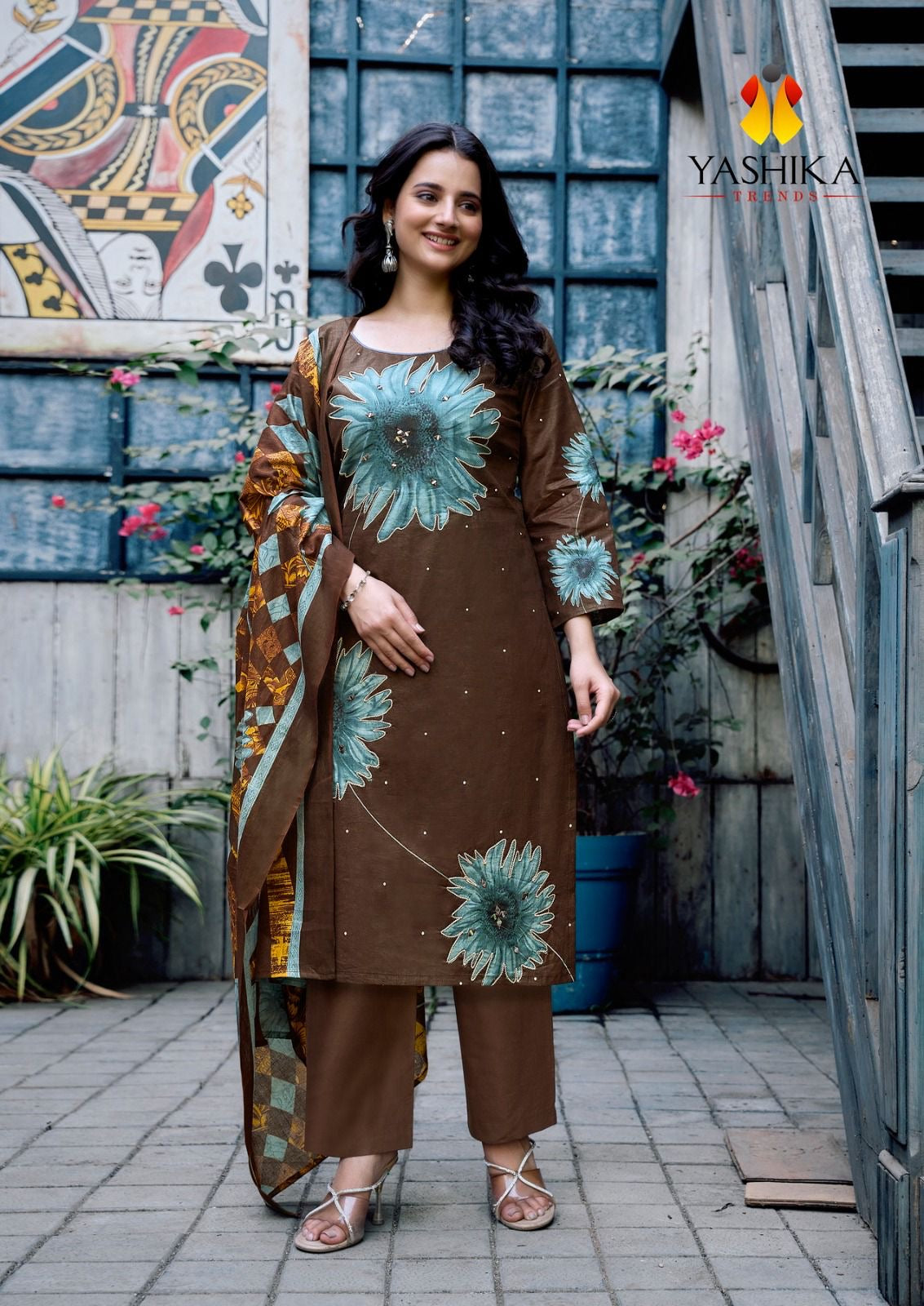 Yashika trends dua vol 5 digital print salwar suit material - jilaniwholesalesuit