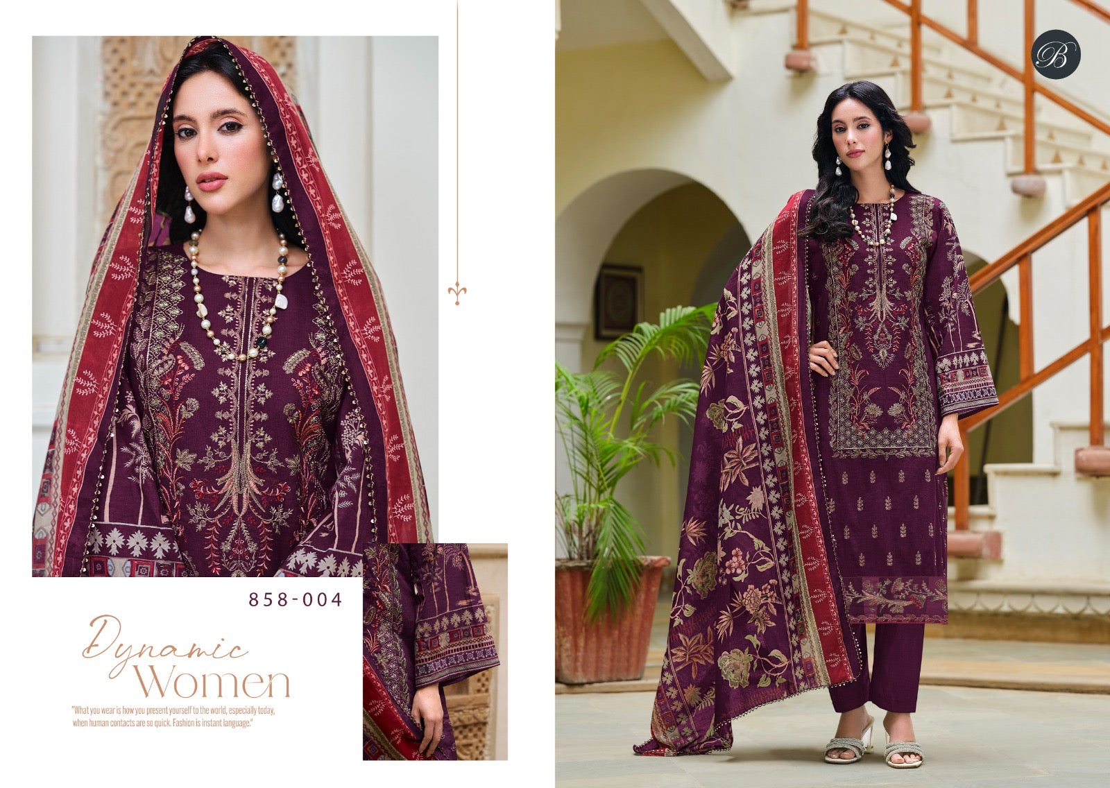 Belliza Designer Studio Zareen Pakistani 3Pcs Dress