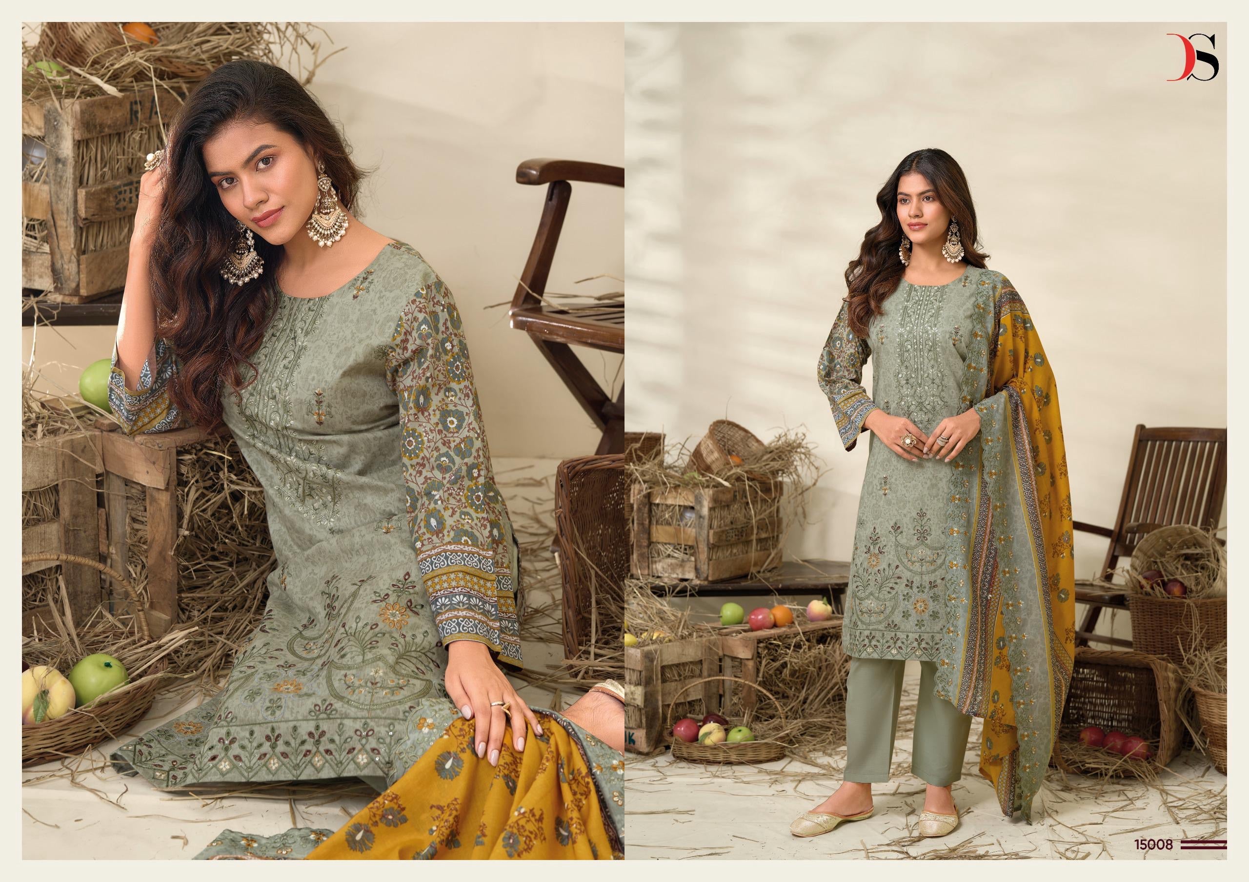 Deepsy suits bin saeed 15 lawn cotton Pakistani designer salwar suit - jilaniwholesalesuit