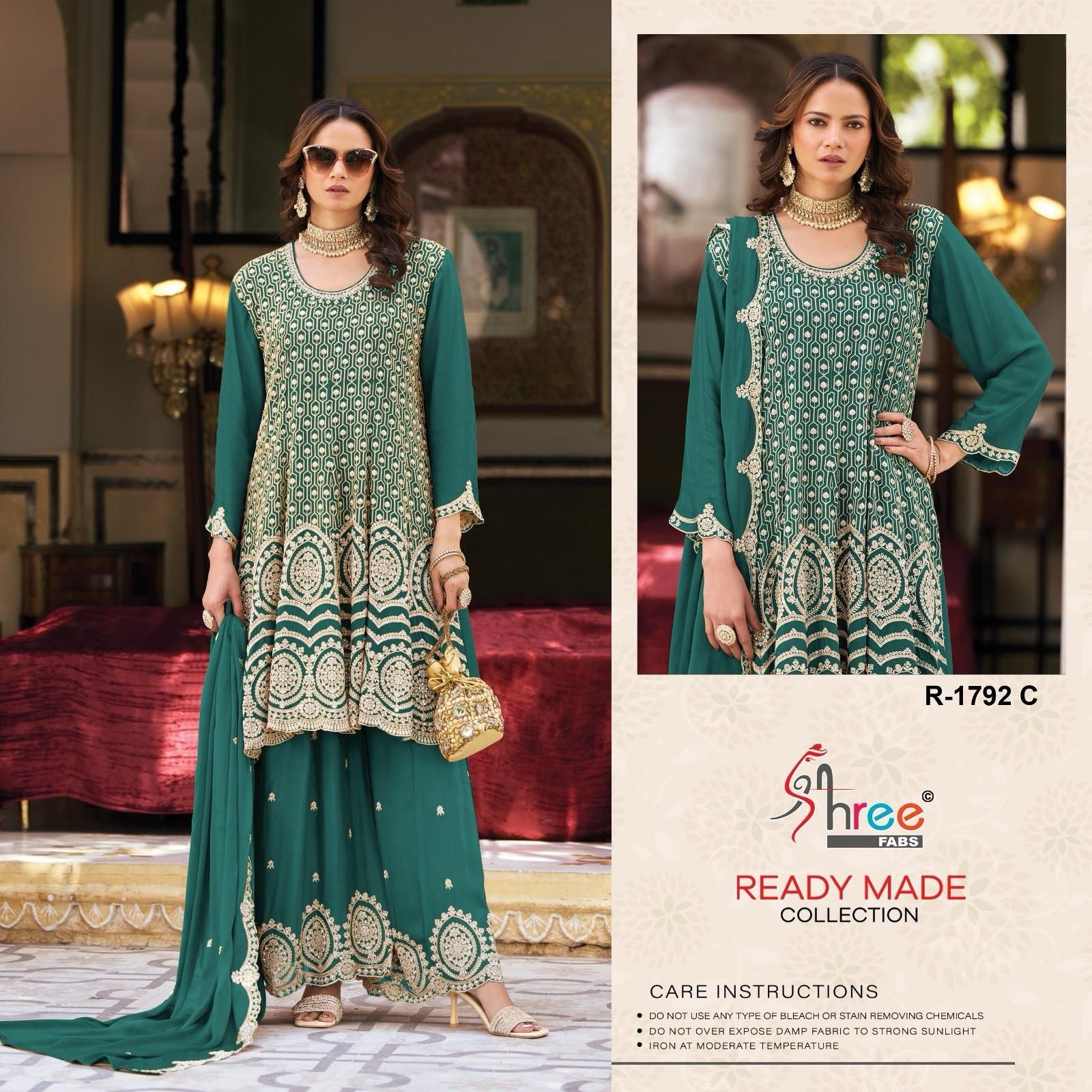 Shree Fabs Design No 1792 Readymade Pakistani Partywear Suits