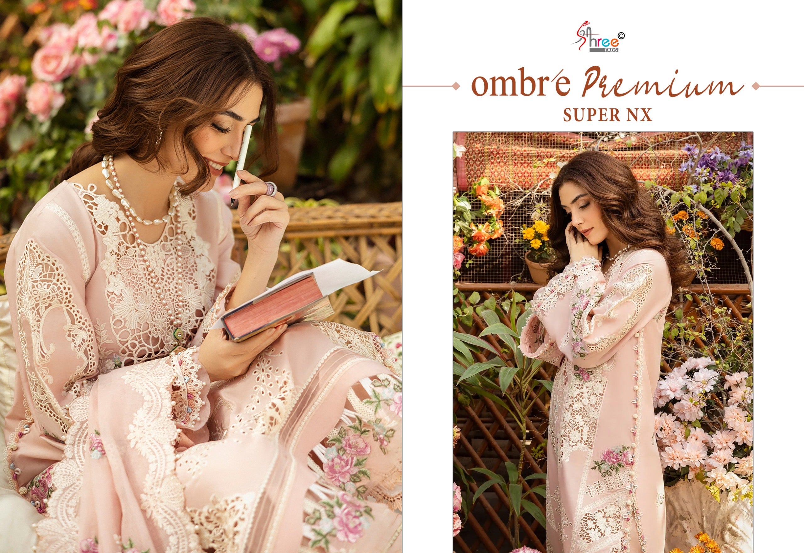Shree fabs ombare premium super nx Pakistani salwar suits wholesaler