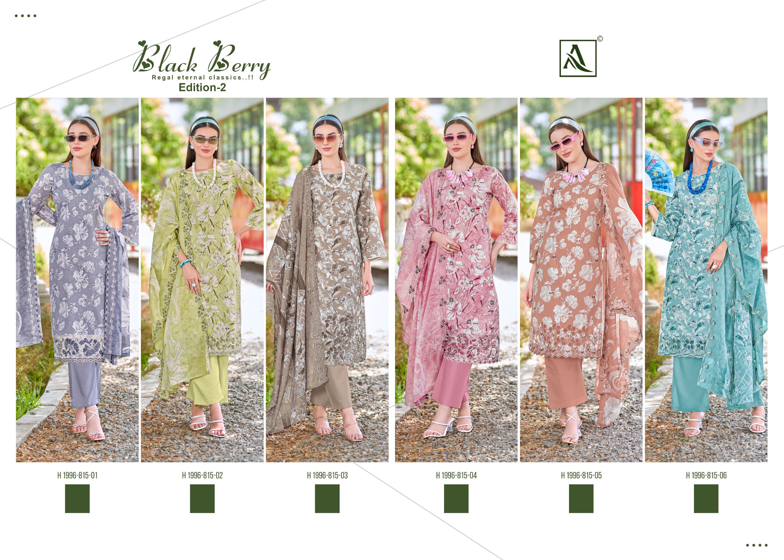 Alok suit black berry vol 2 unstitch suits for women