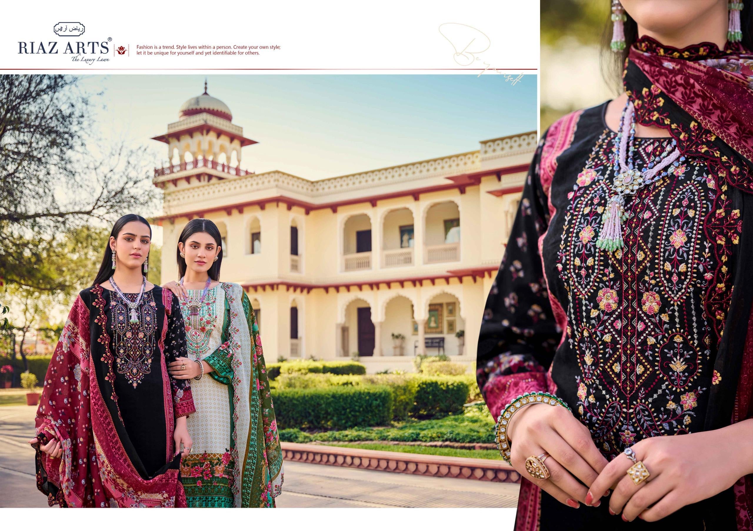 Riaz arts bin Saeed vol 7 unstitch salwar suits at wholesale rate