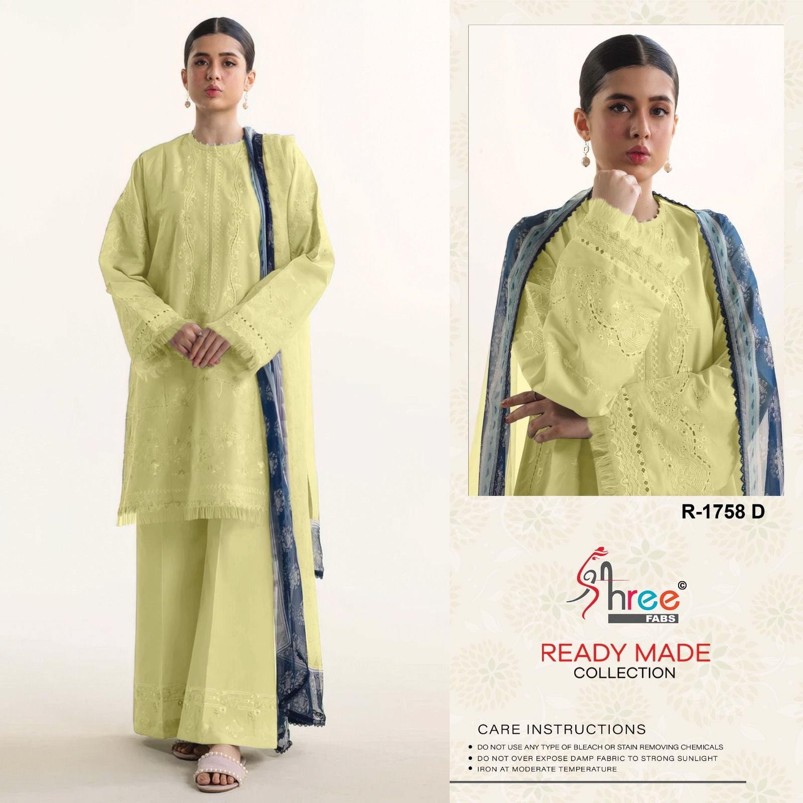 Shree Fabs D.no 1758 Lawn cotton readymade Pakistani salwar suit wholesale