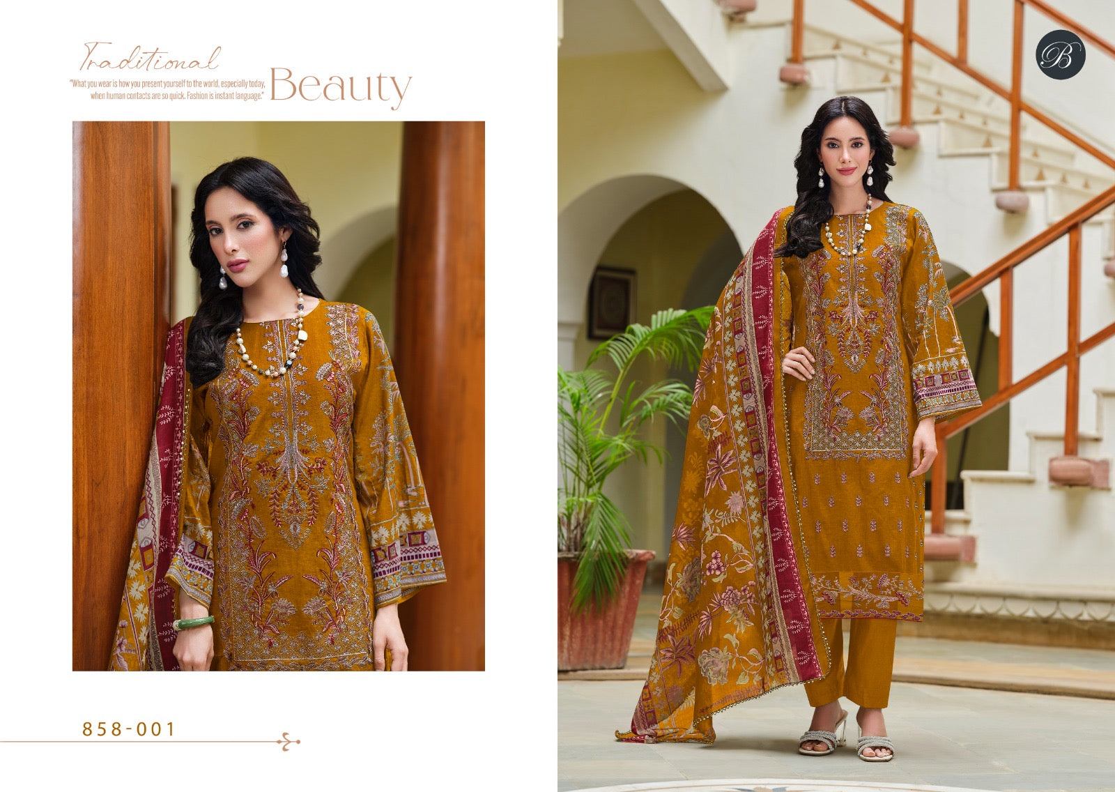 Belliza Designer Studio Zareen Pakistani 3Pcs Dress