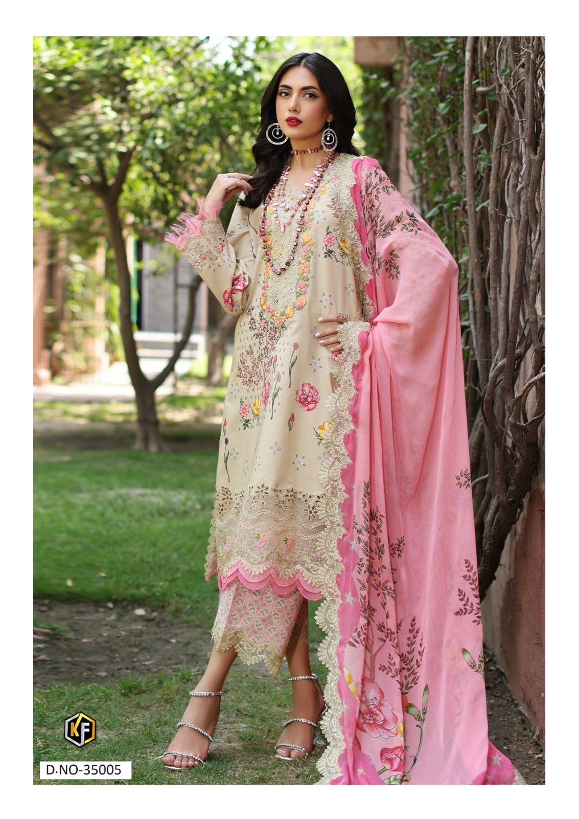 Keval fab Maria b vol 35 cotton Pakistani printed 3pcs suit set - jilaniwholesalesuit