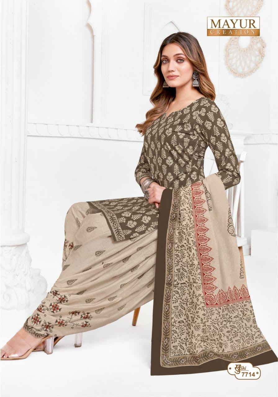 Mayur creation Khushi vol 77 cotton printed dress material jetpur - jilaniwholesalesuit