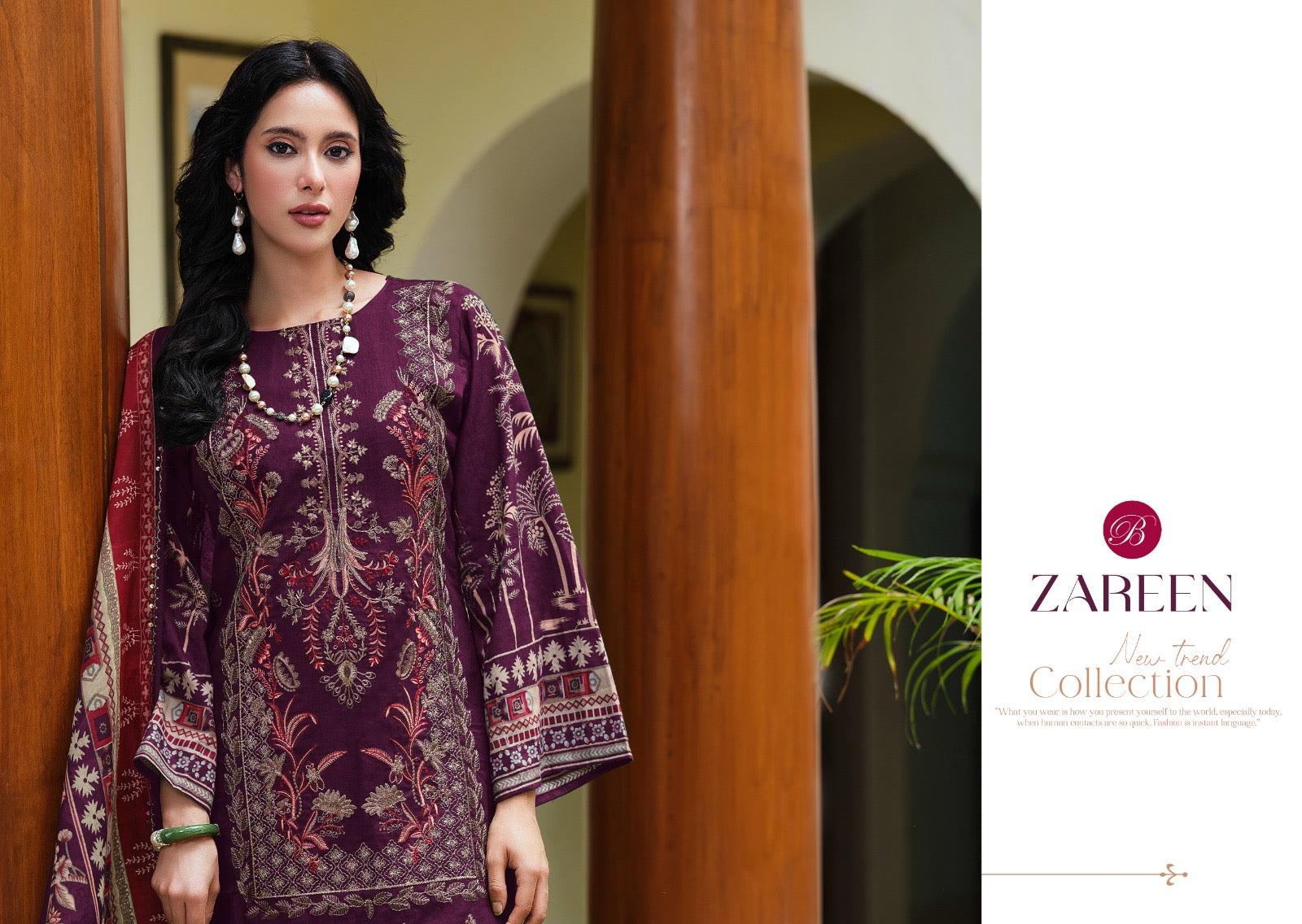 Belliza Designer Studio Zareen Pakistani 3Pcs Dress