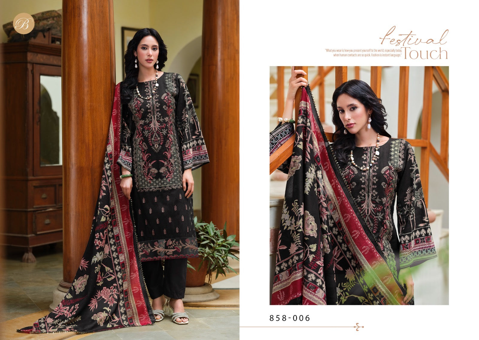 Belliza Designer Studio Zareen Pakistani 3Pcs Dress
