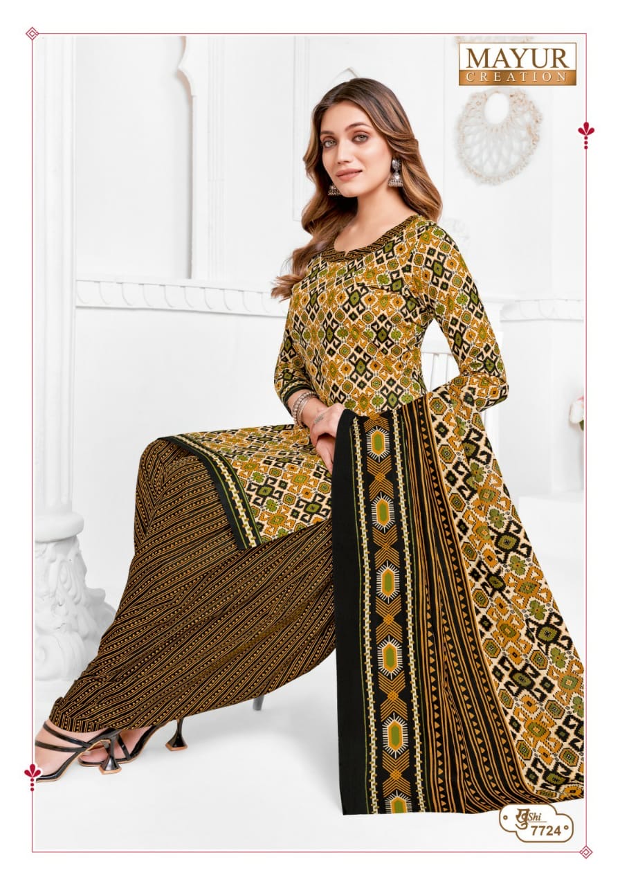 Mayur creation Khushi vol 77 cotton printed dress material jetpur - jilaniwholesalesuit