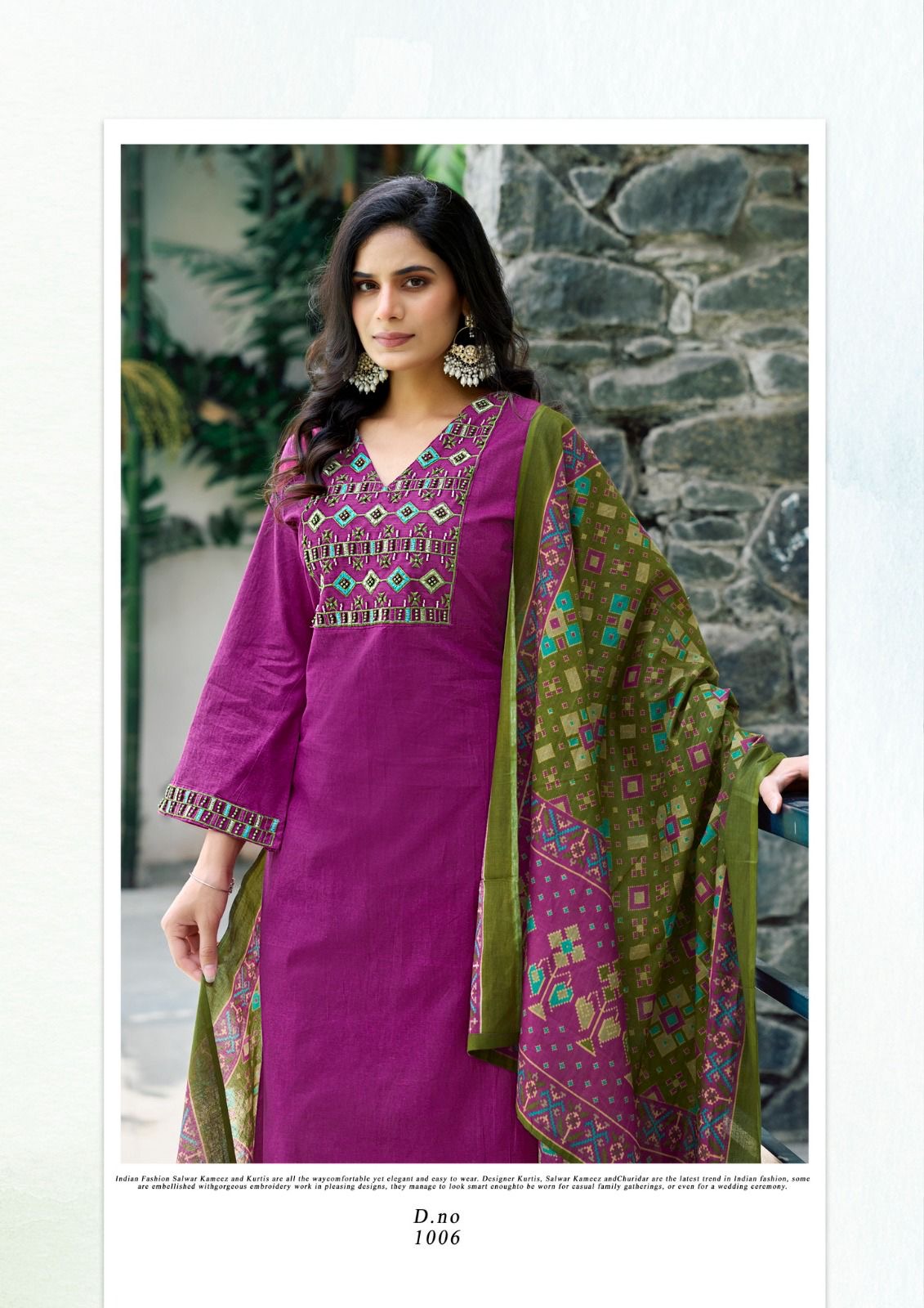 Yashika trends shanaya embroidery work cotton salwar suits wholesaler - jilaniwholesalesuit