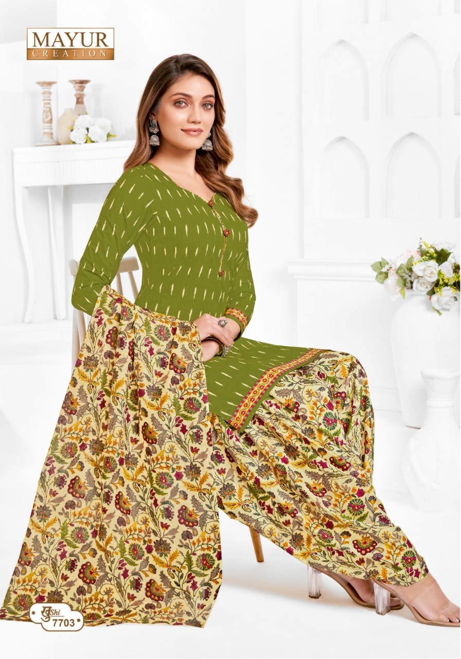 Mayur creation Khushi vol 77 cotton printed dress material jetpur - jilaniwholesalesuit