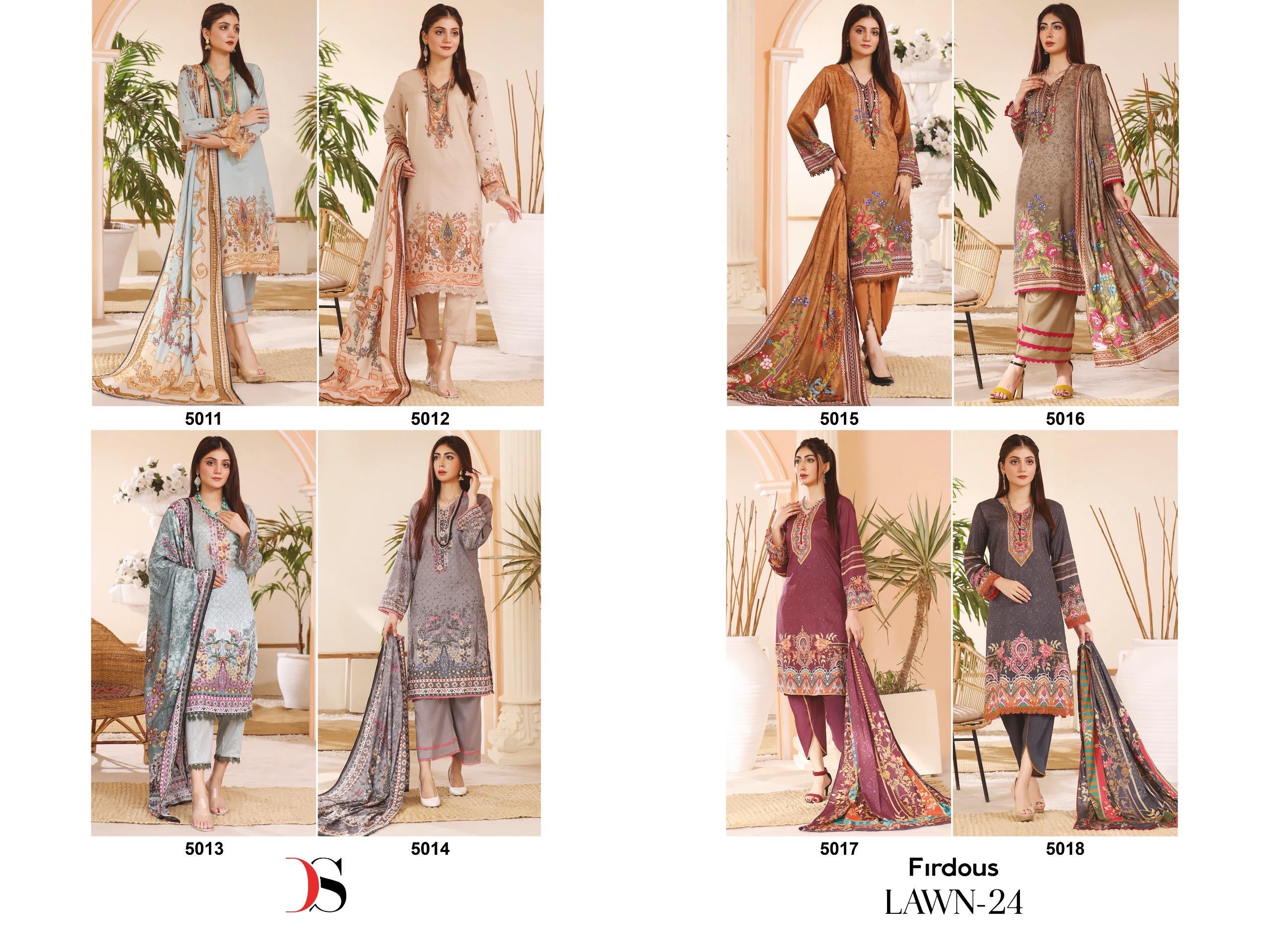Deepsy Suits firdous lawn 24 cotton Pakistani salwar suits whoelsale