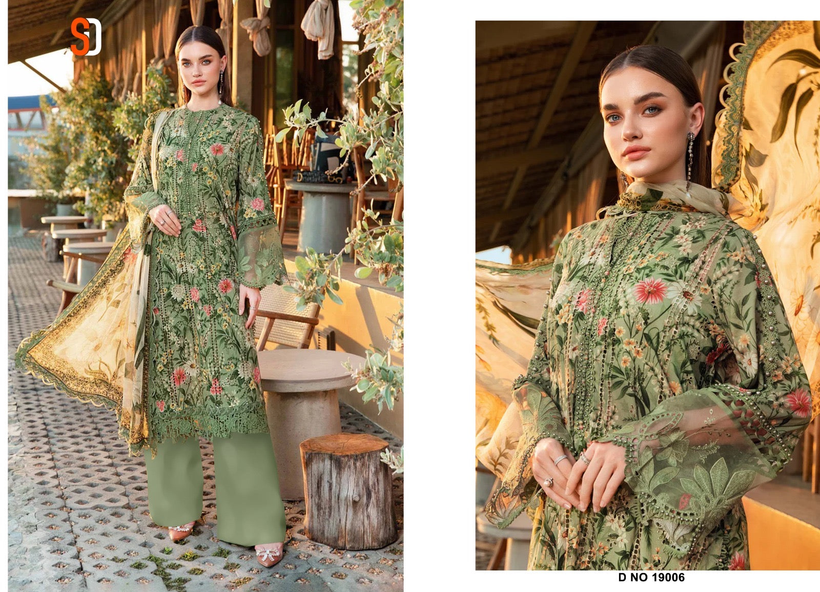 Sharaddha designer Maria b chikankari cotton collection vol 19 Pakistani salwar suit wholesaler