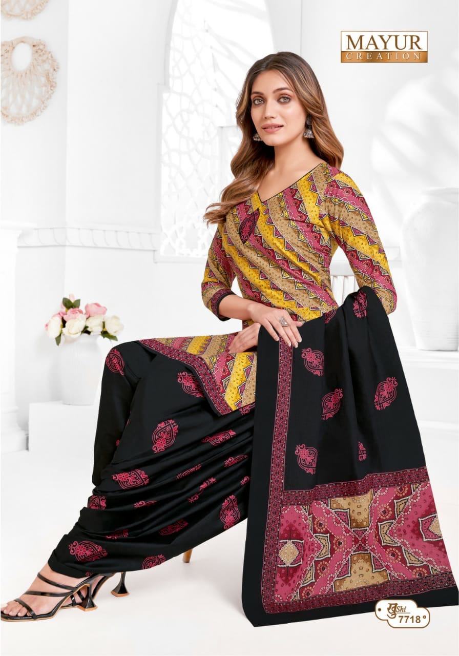 Mayur creation Khushi vol 77 cotton printed dress material jetpur - jilaniwholesalesuit