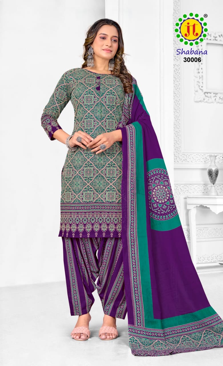 Jt textile shabana vol 30 cotton ajrakh dress material in Kutch - jilaniwholesalesuit